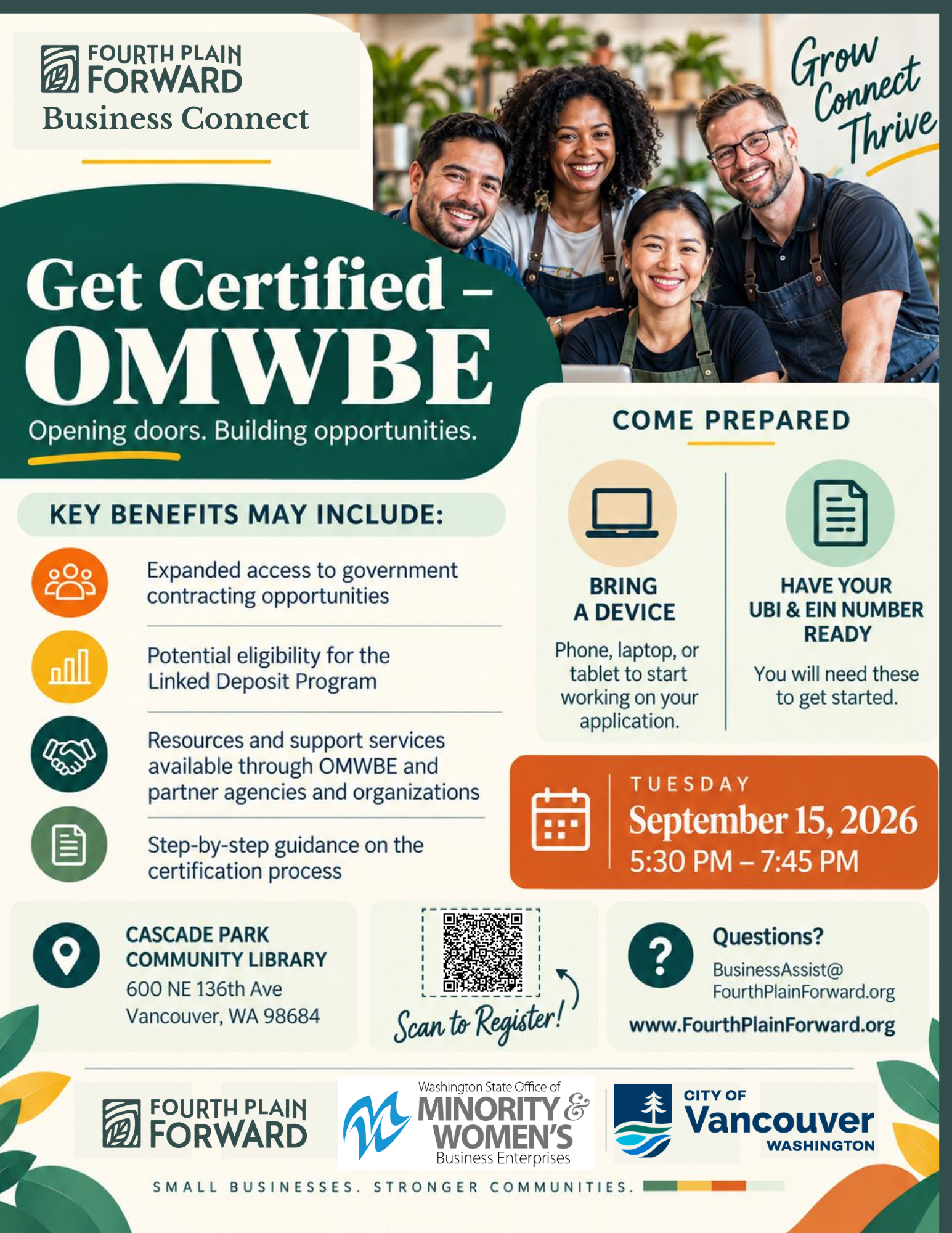 Отримайте сертифікат – OMWBE