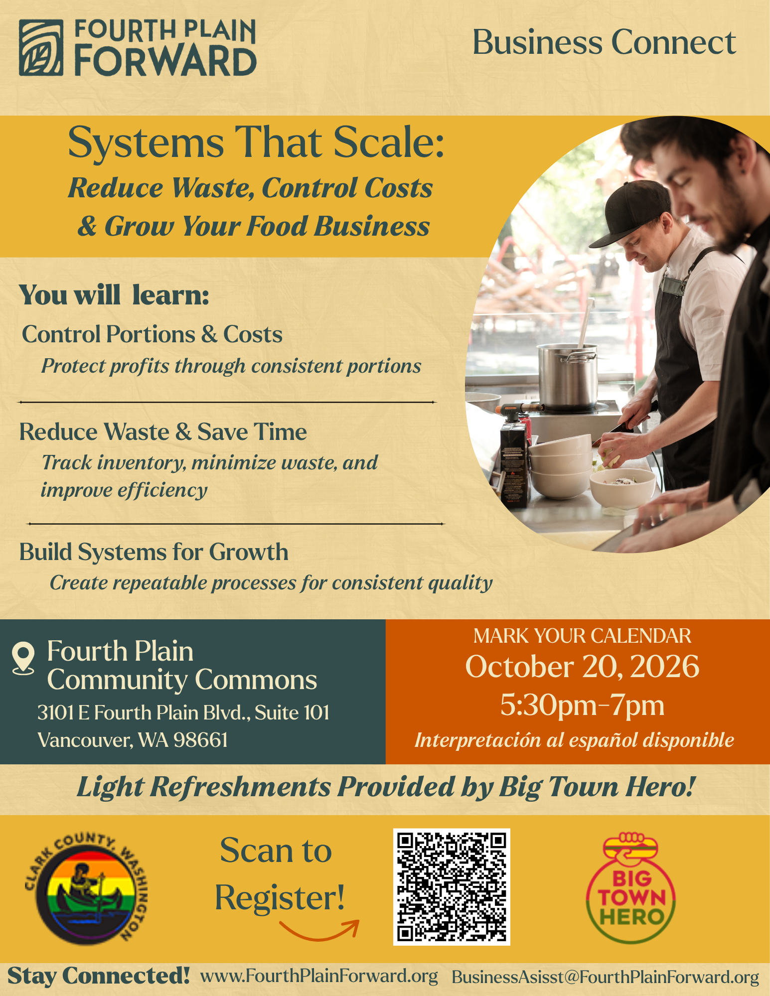 Systems That Scale:   Reduce Waste, Control Costs&amp; Grow Your Food Business