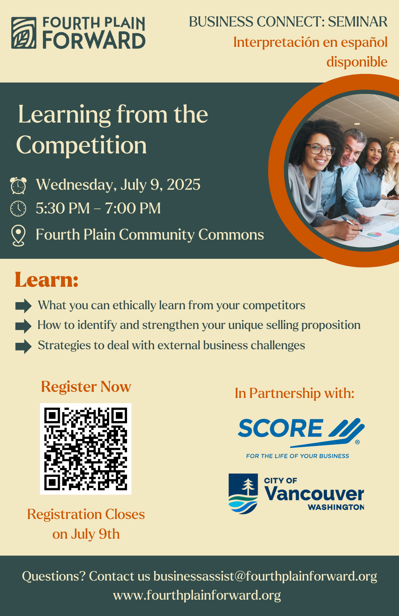 Learning from the Competition — Fourth Plain Forward