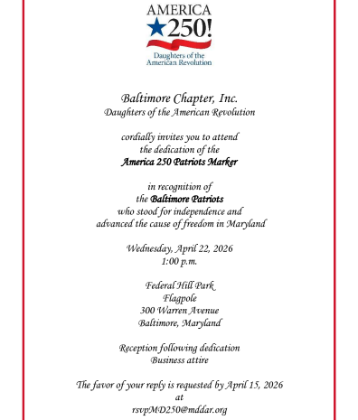 Dedication of the America 250 Patriots Marker