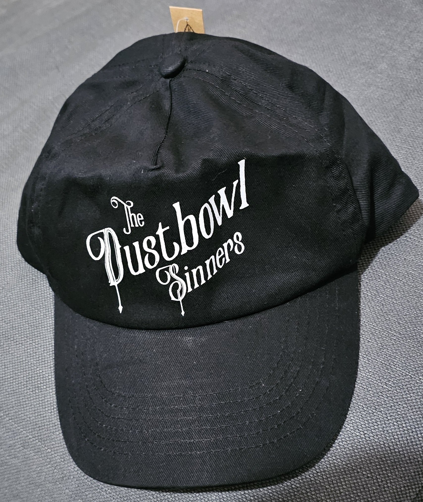 Black Baseball Cap - White Logo