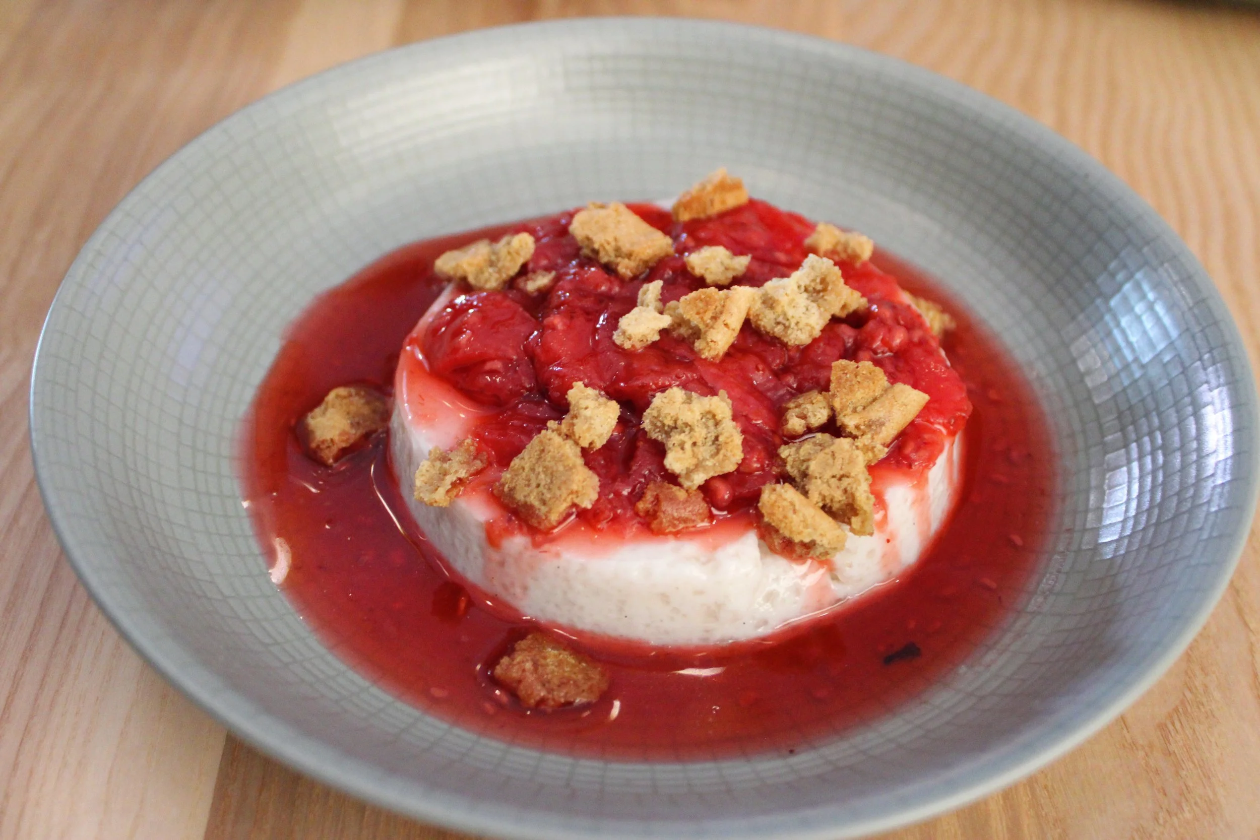 RED FRUIT panna cotta