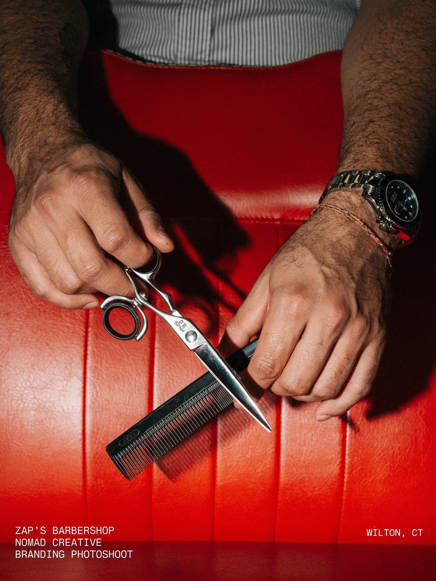 Best haircut in town ⚡️ Branding session for @zapsbarbershop opening in Wilton CT next week! 💈 Excited for you man! @james.zap