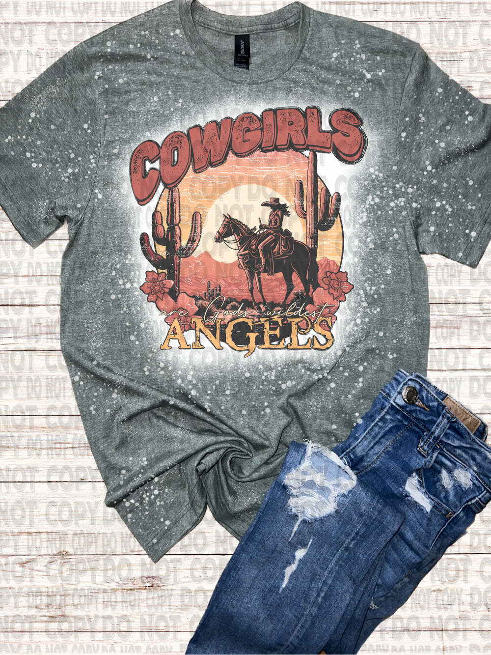 Cowgirl Are God s Wildest Angels Tee The Rustic Hound Boutique