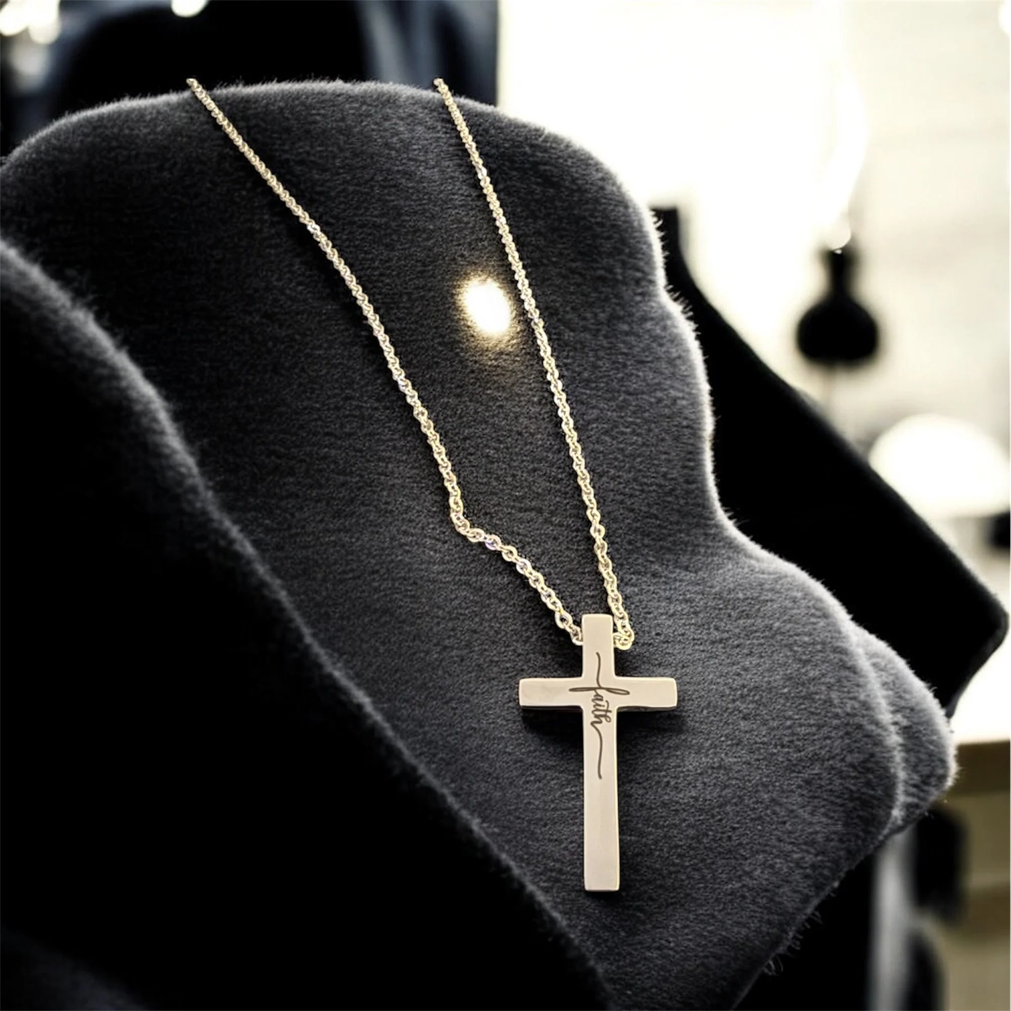 Faith Cross Necklace