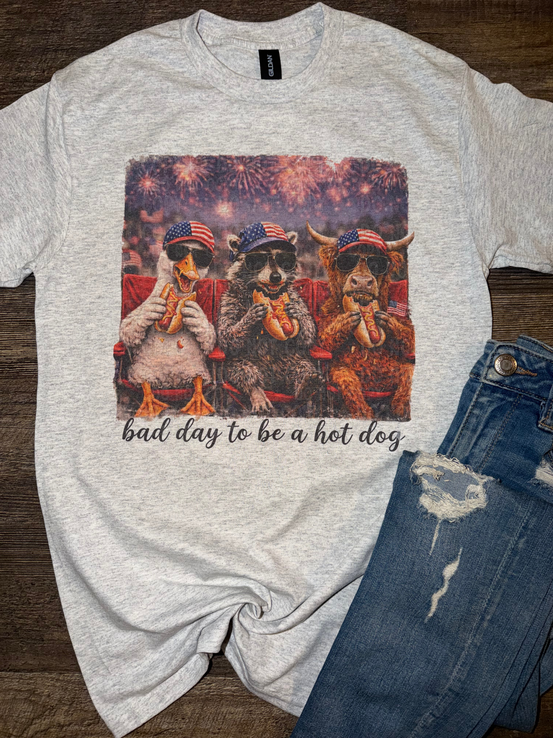 Bad Day To Be A Hot Dog Tee