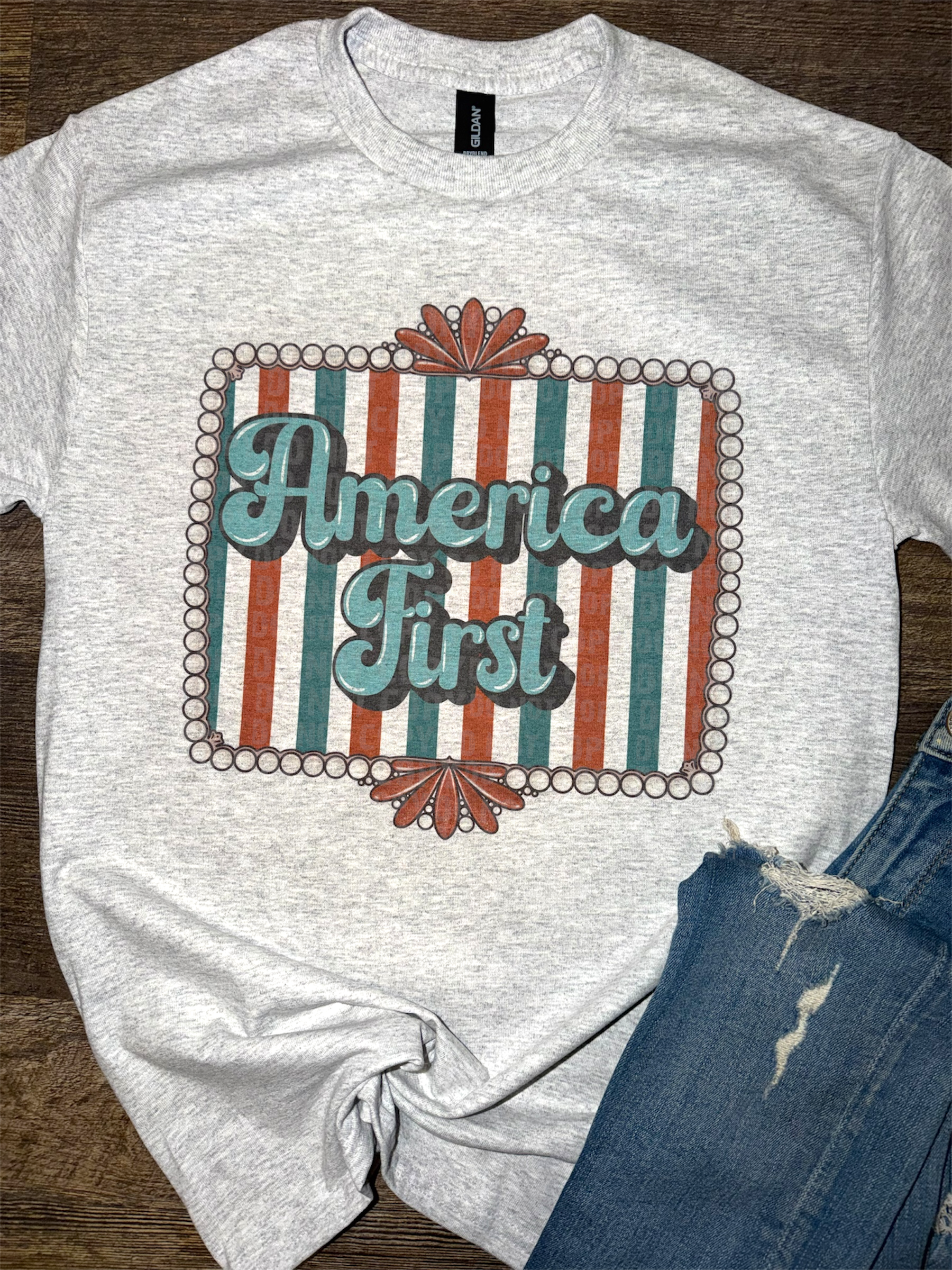 America First Frame Tee