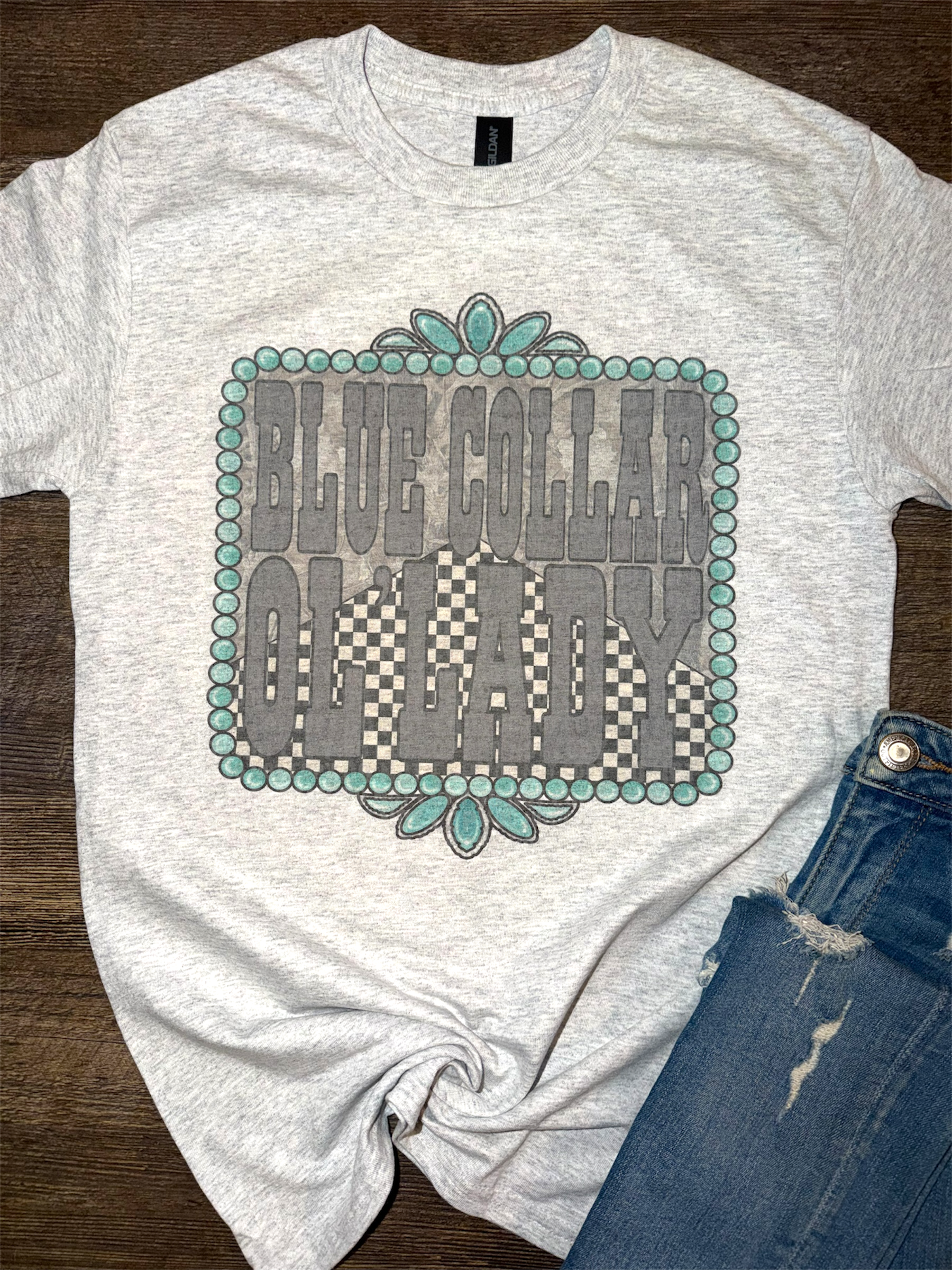 Blue Collar Ol’ Lady Tee