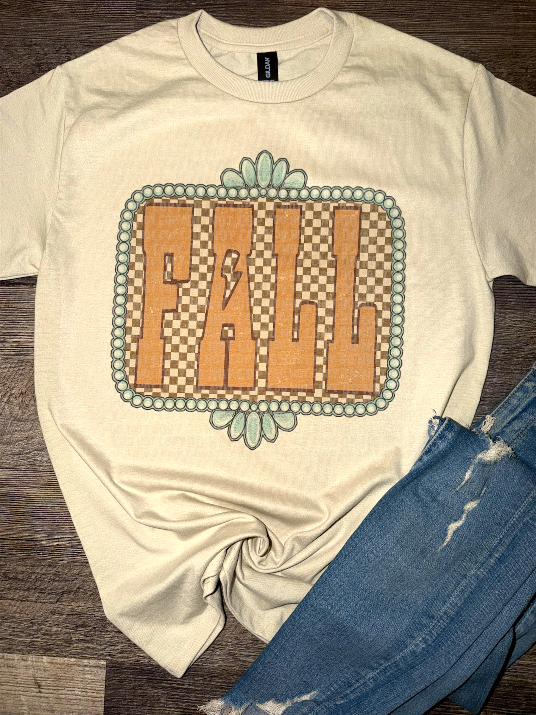 Orange Fall Frame Tee