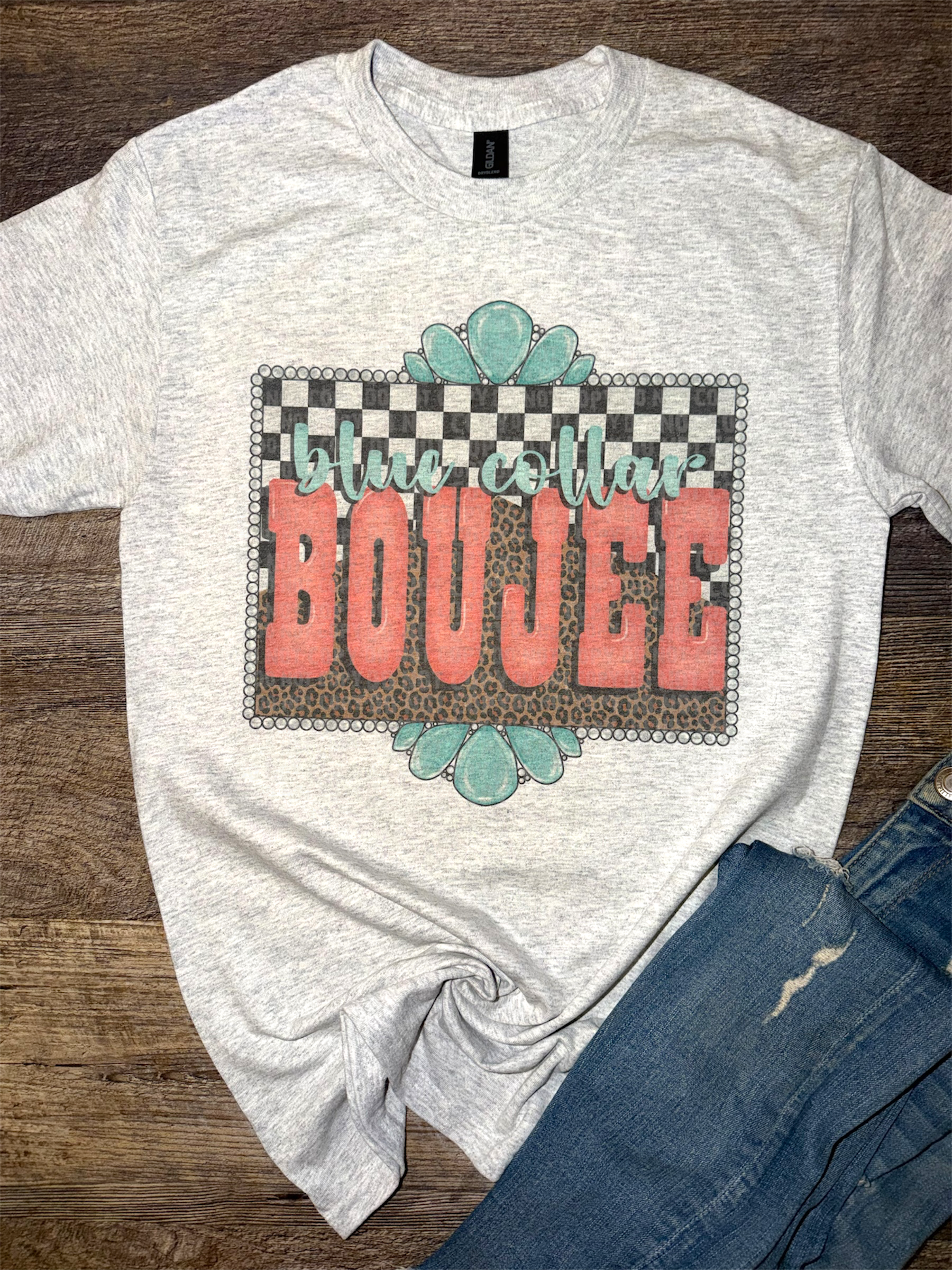 Blue Collar Boujee Frame Tee