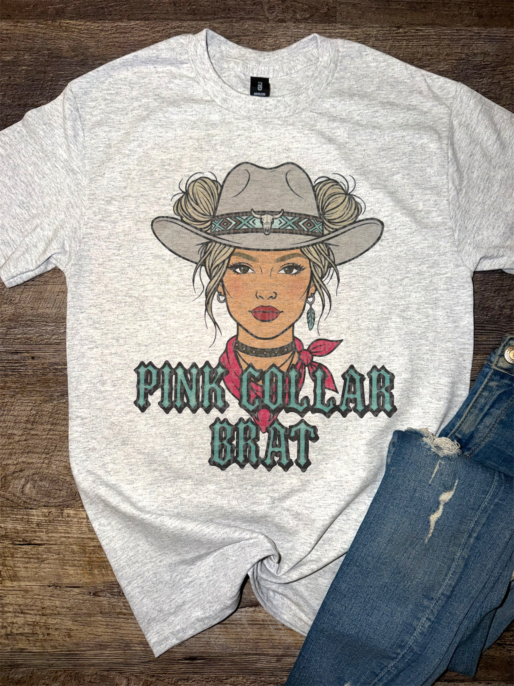Pink Collar Brat Tee