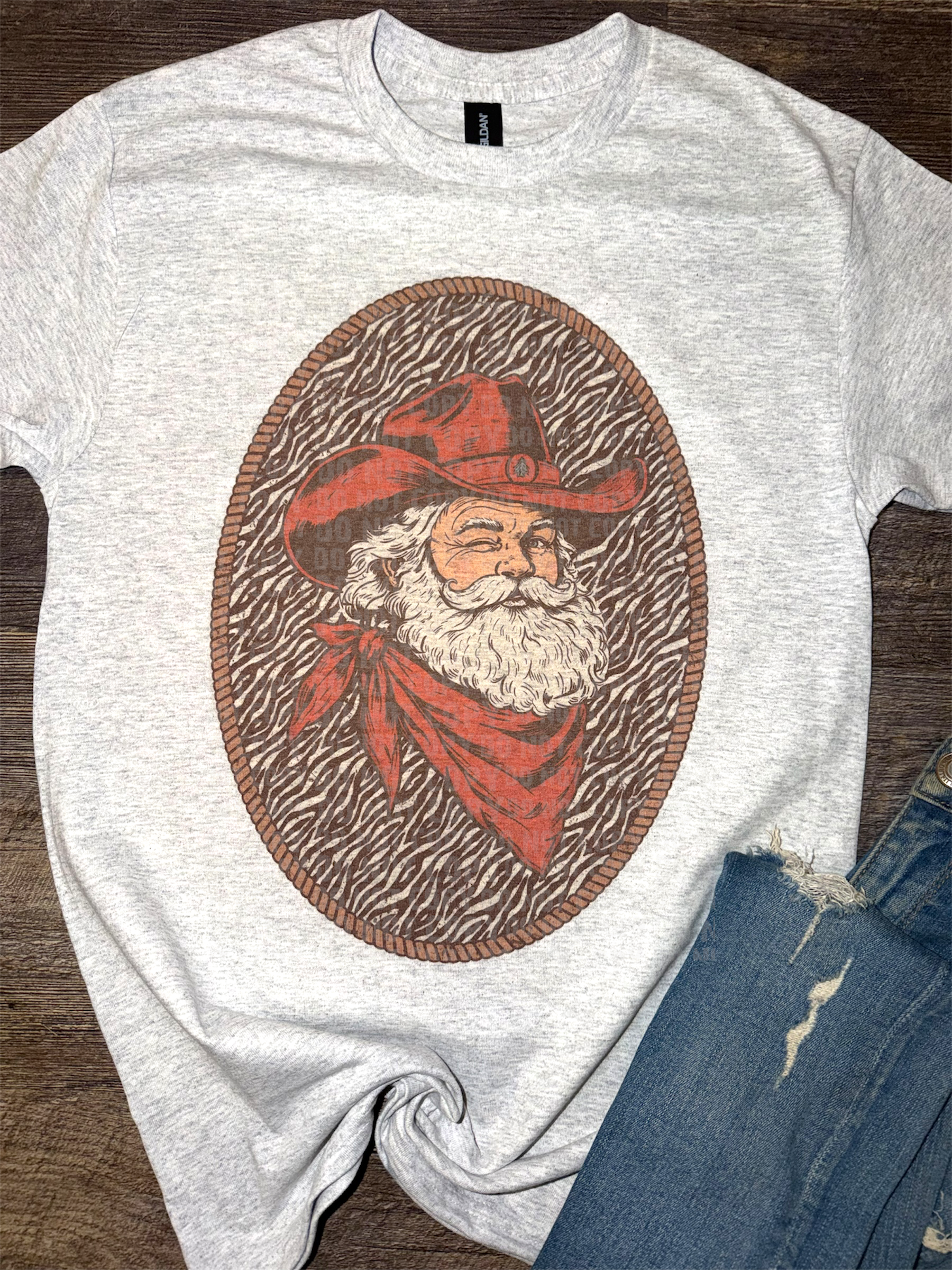 Cowboy Santa Tee