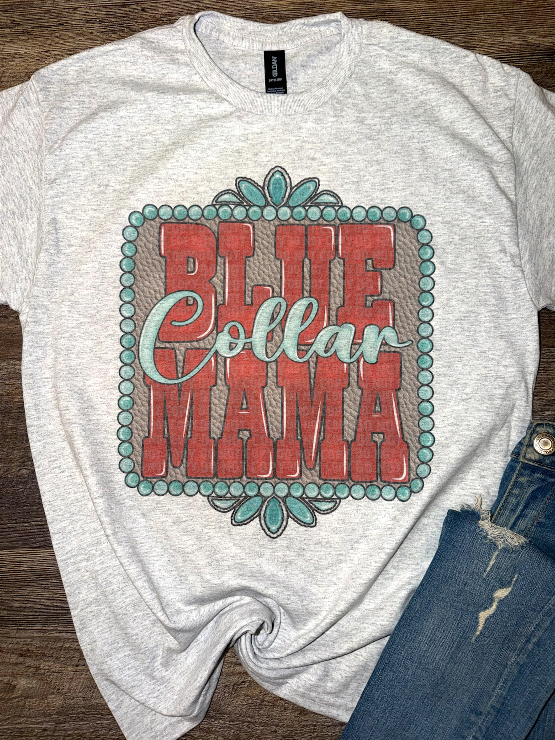 Blue Collar Mama Tee