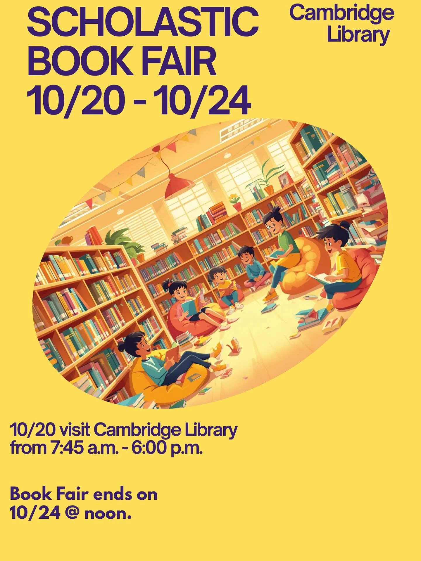 🚀📚 Scholastic Book Fair is Coming Soon to Cambridge Elementary! 📚🚀
We&rsquo;re thrilled to invite you to our Scholastic Book Fair where your children can discover the joy of reading and every purchase benefits our school! Here&rsquo;s what you ne