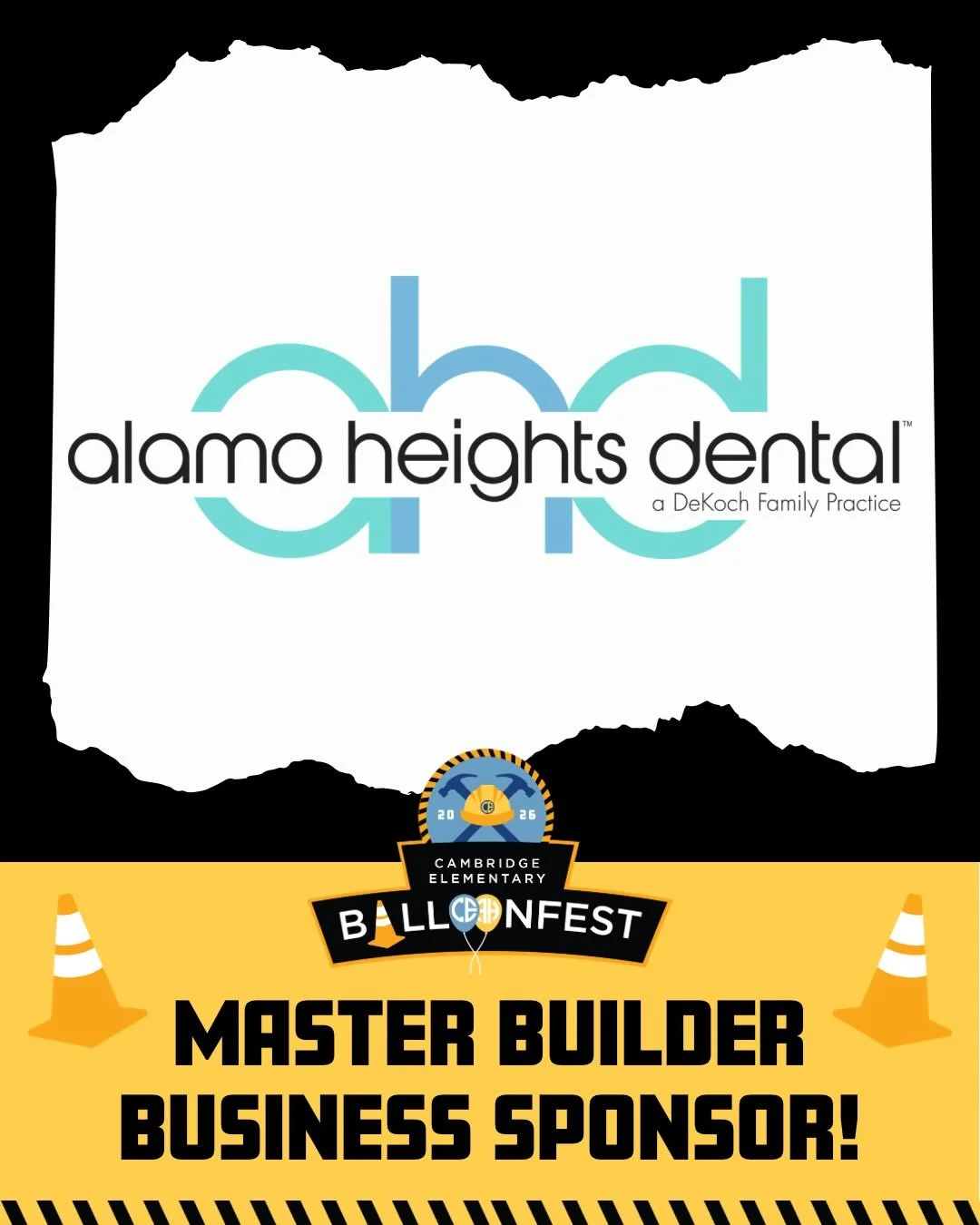 🚨 A huge thanks to Alamo Heights Dental for helping us build the best Balloonfest yet as our 5th Title Sponsor! 🎈
🚧 You still have time to join the crew - sponsor by this Friday, Feb 6 for T-shirt &amp; print inclusion! Link in bio