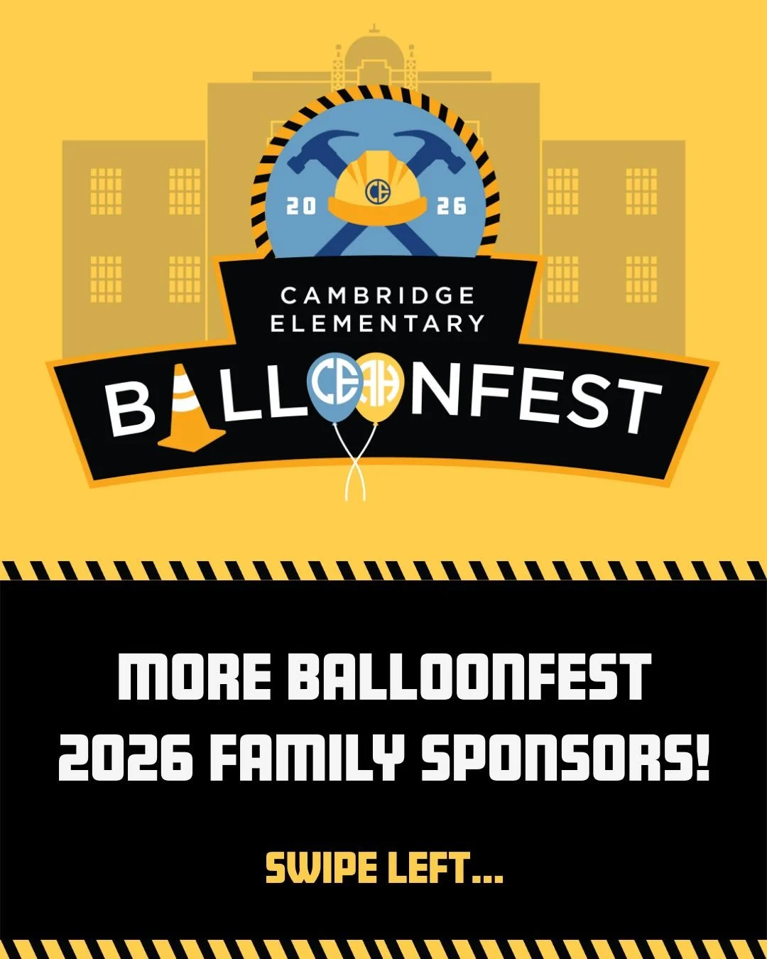 🎉 ROUND FOUR &amp; STILL BUILDING! 🎉
HARD HATS OFF to our 4th Round of Balloonfest 2026 Family Sponsors!

Your generosity is helping us gain serious momentum toward our fundraising goals, and we are so grateful for every family stepping up to suppo