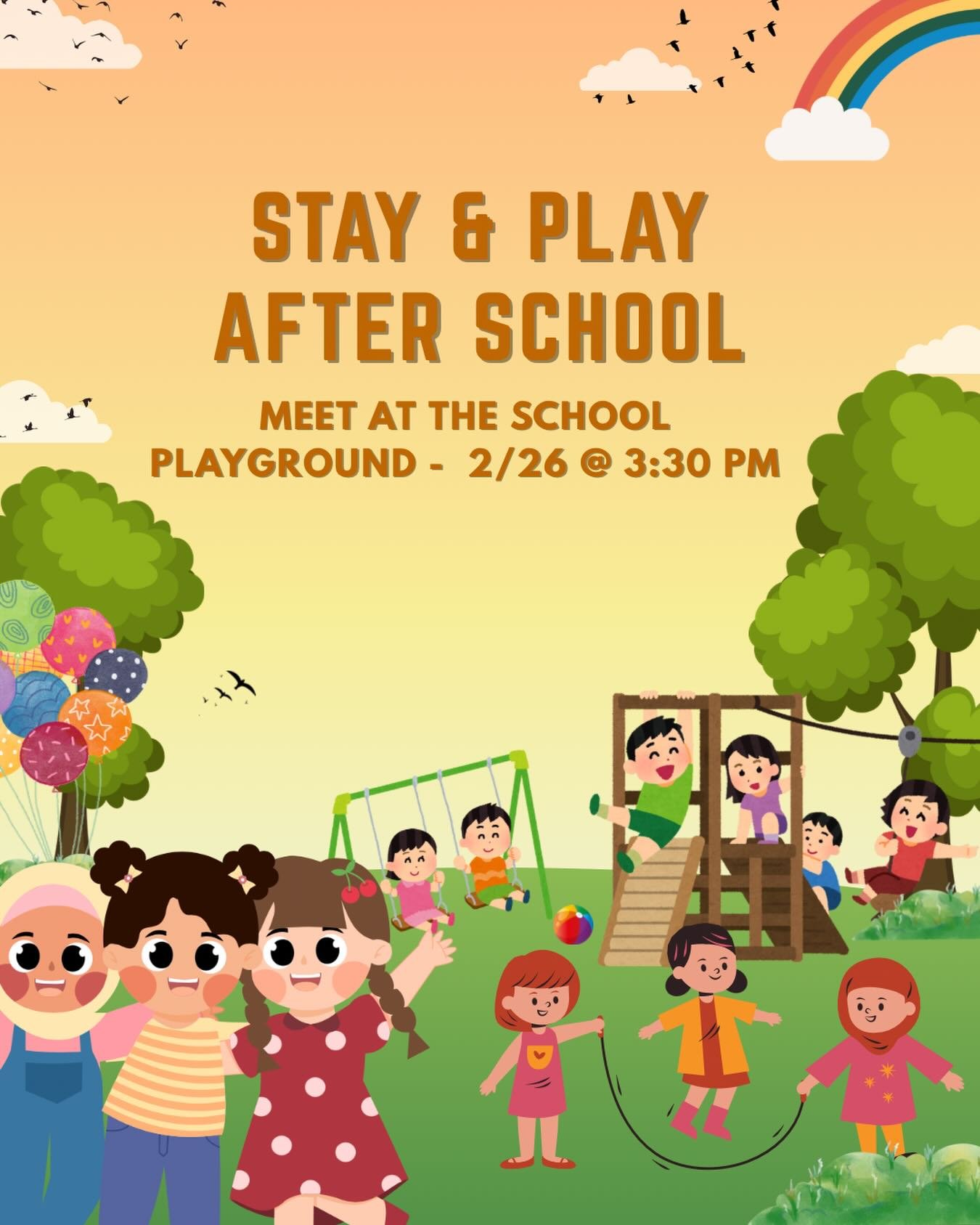 Reminder! Stay &amp; Play  Thursday, 2/26! See you there!