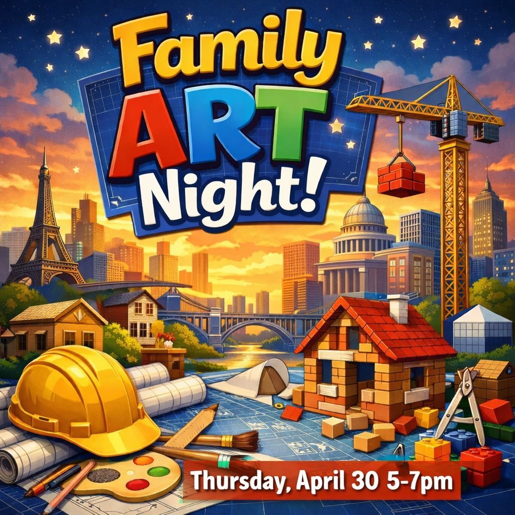 See you tonight at Family Art Night! 🎨