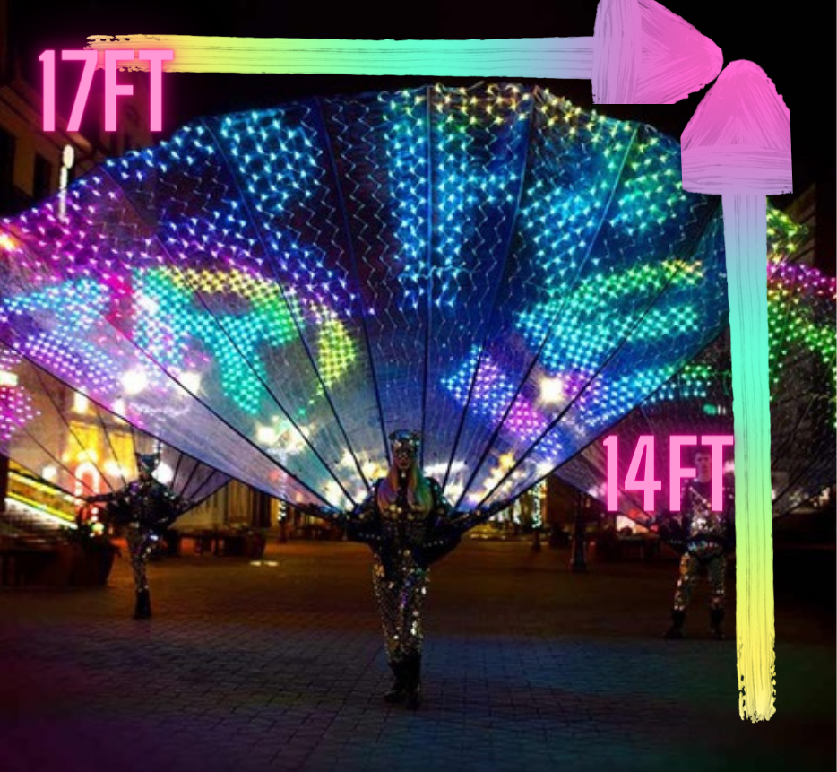 LARGE LED PEACOCK GREETERS 