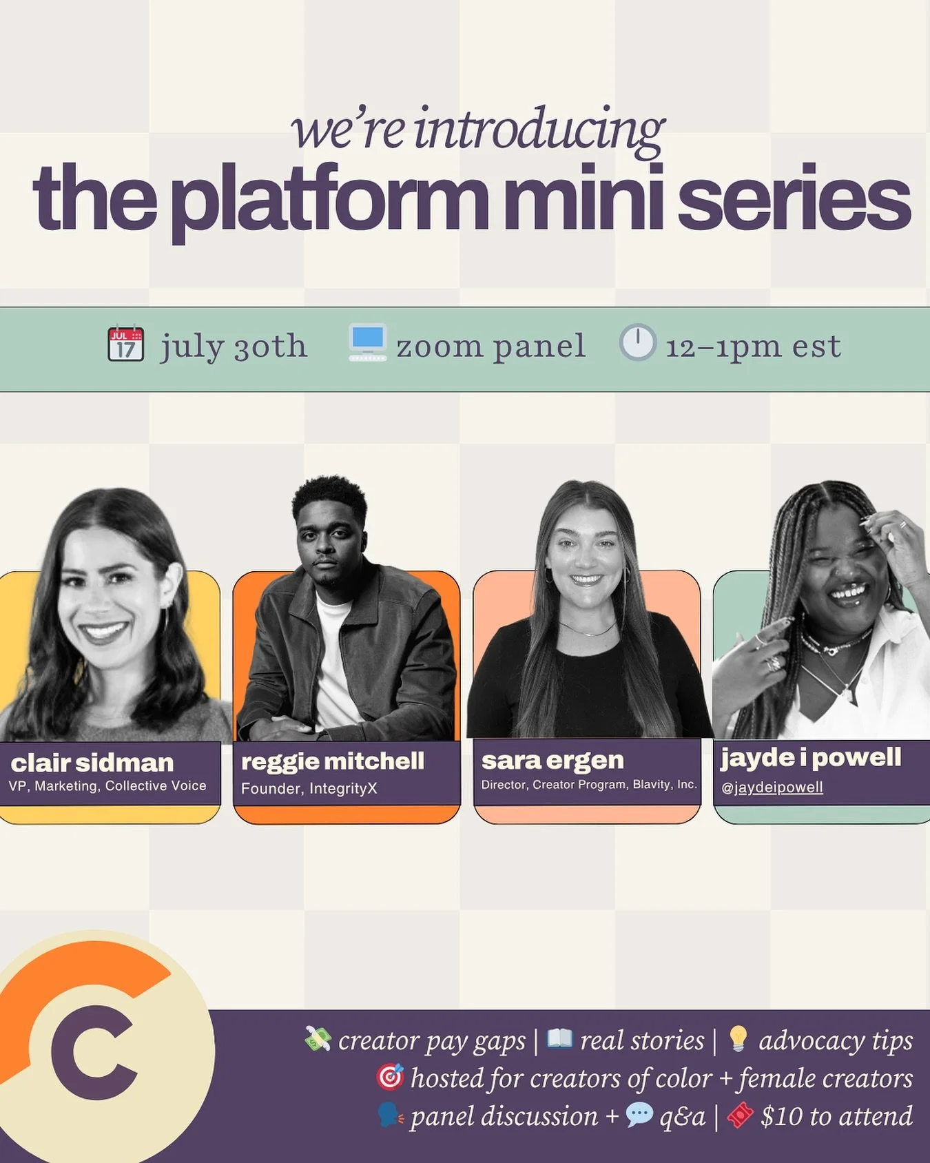Talking all things pay equity with @inthecohort on 7/30. Get your tickets at the link in bio with the code ‘COHORT10’ 🗣️