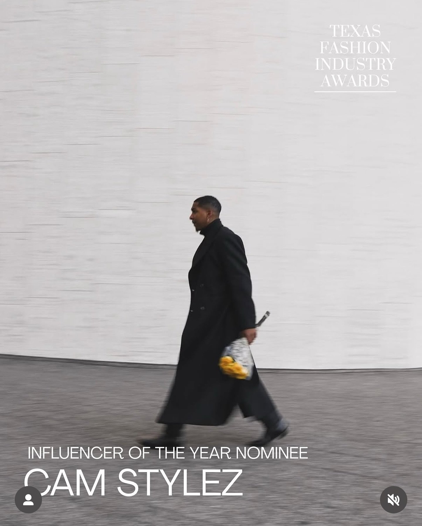 Congrats to our guy @cam.stylez who was nominated for Influencer of the Year by @texasfashionindustry 👏🏾🏆