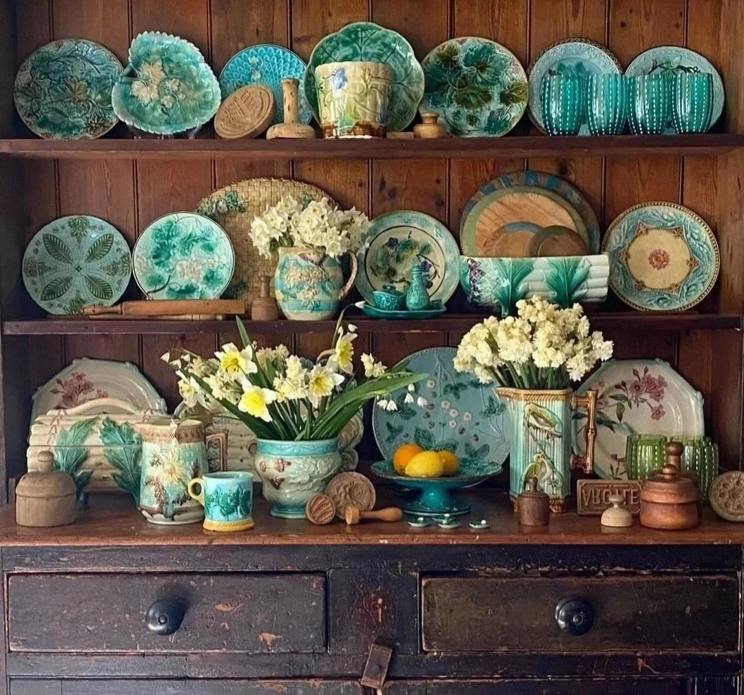 Majolica Display by Sharon Randall