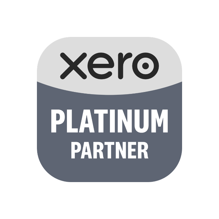 Two circular badges, one with the Xero logo and the other with the text 'Certified Advisor.'