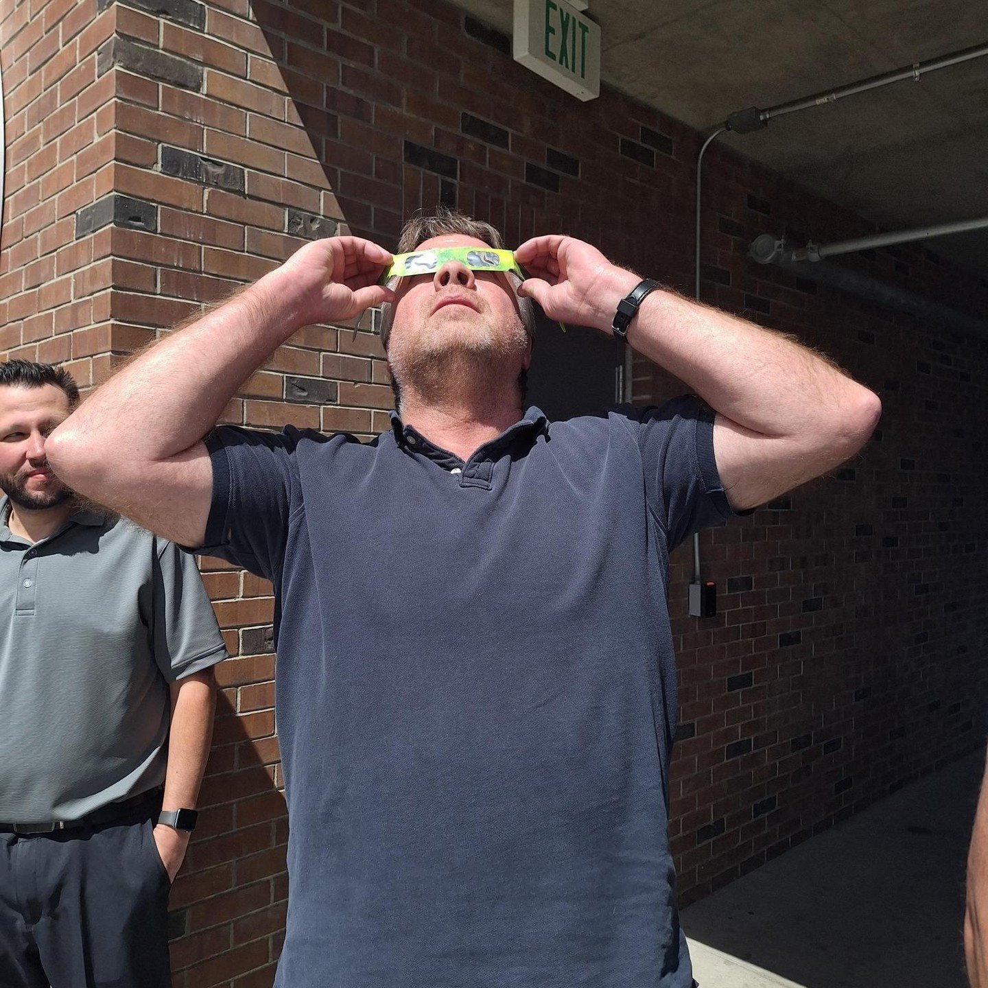 Yesterday, around noon, our team did what the majority of the industry was doing, #lookingup and trying not to be  #blindedbythelight. 😎 #eclipse