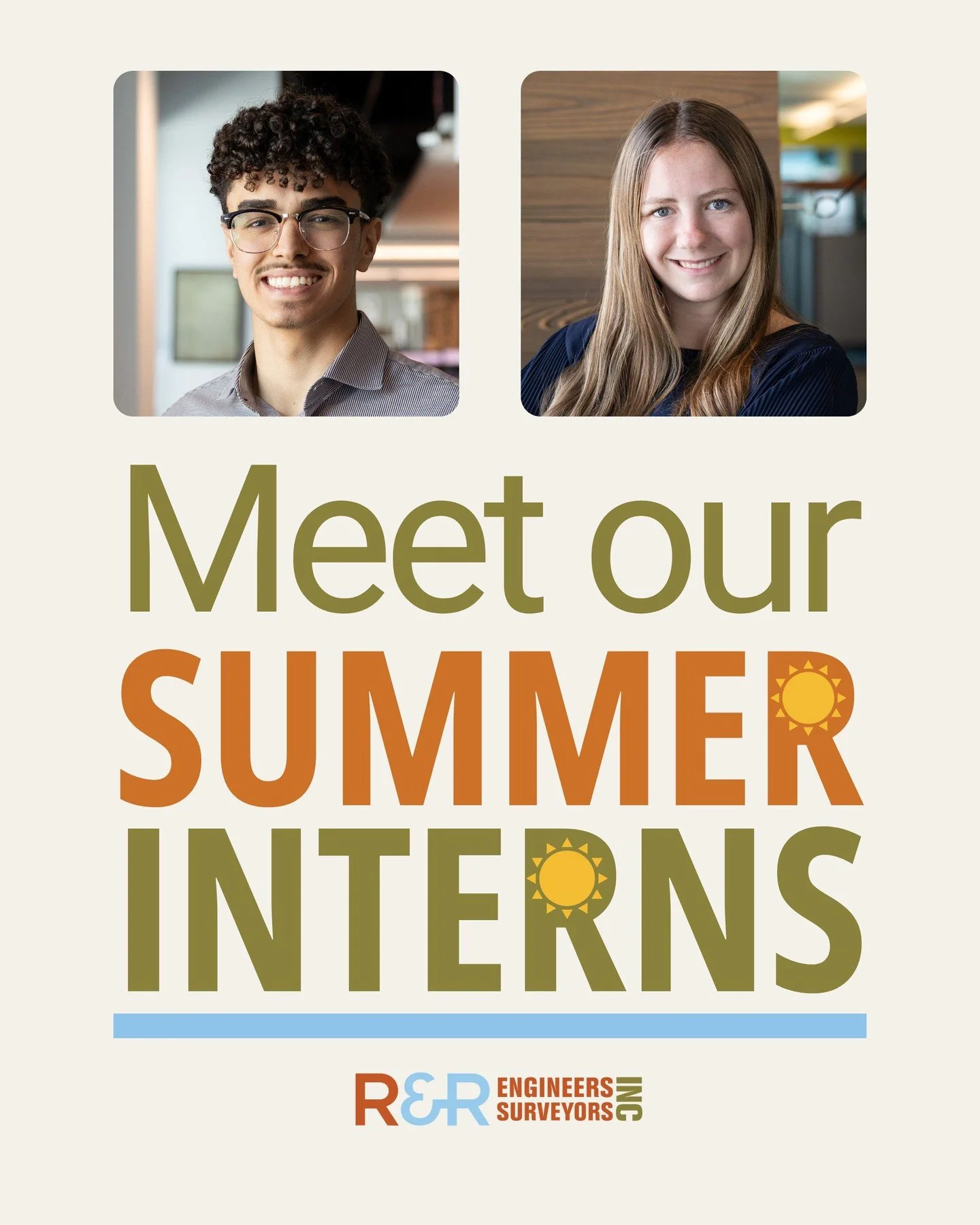 Please join us in welcoming our Civil Engineering Summer Interns to R&amp;R! ☀️

Over the next few months, they&rsquo;ll gain hands-on experience, learn from our team, and see firsthand how engineering ideas become real projects.

We&rsquo;re excited