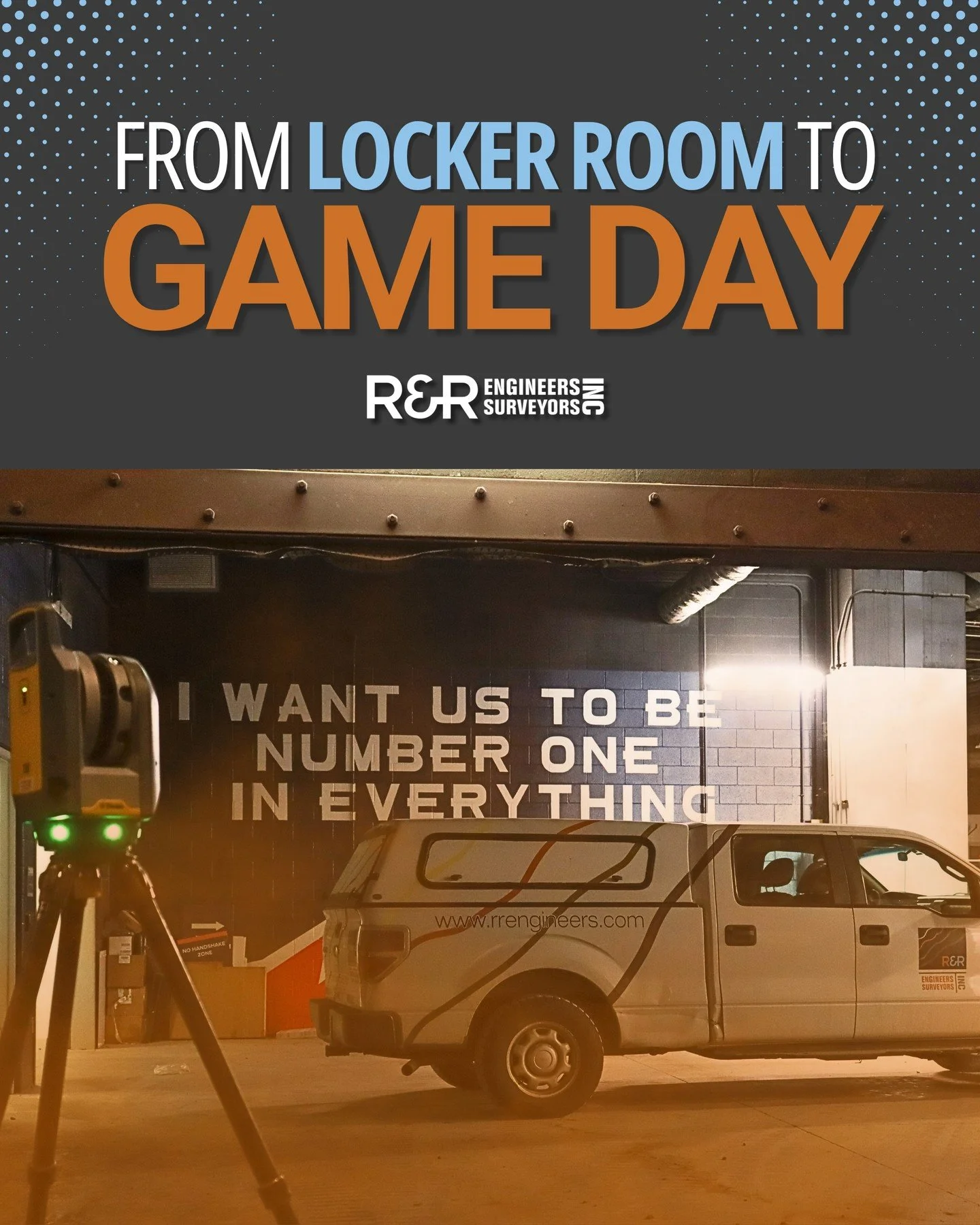 Fall is here, and so is #Broncos football. 🏈

Over the years, R&amp;R has had the opportunity to support several projects for the Denver Broncos. Most recently, our team provided laser scanning services for the 2023 locker room renovation at Empower