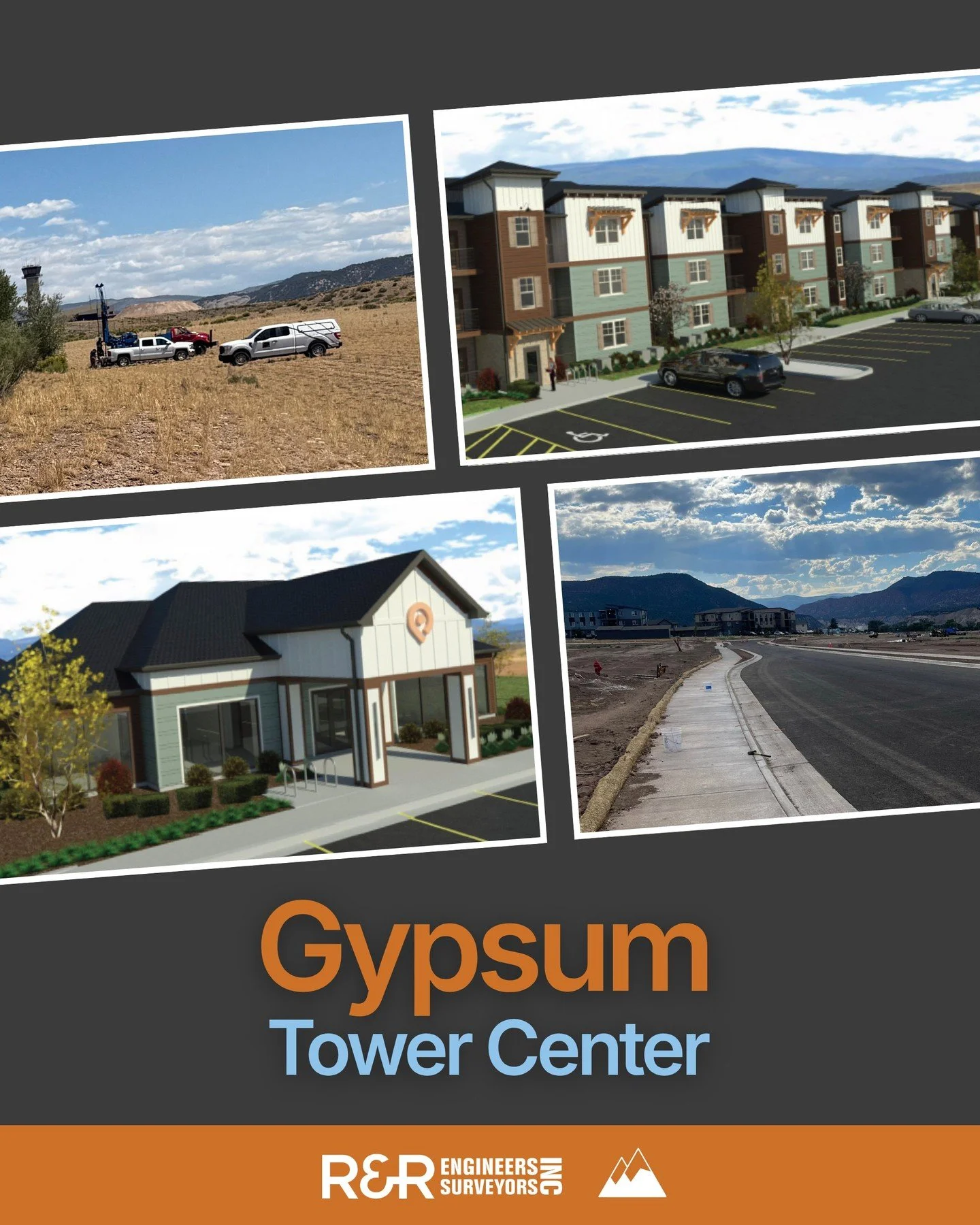 There&rsquo;s a lot to coordinate before high-country developments come to life. 🏔️

Work is underway at Gypsum Tower Center, a 63-acre development that will bring new residential and commercial spaces to the Town of Gypsum. R&amp;R is providing civ