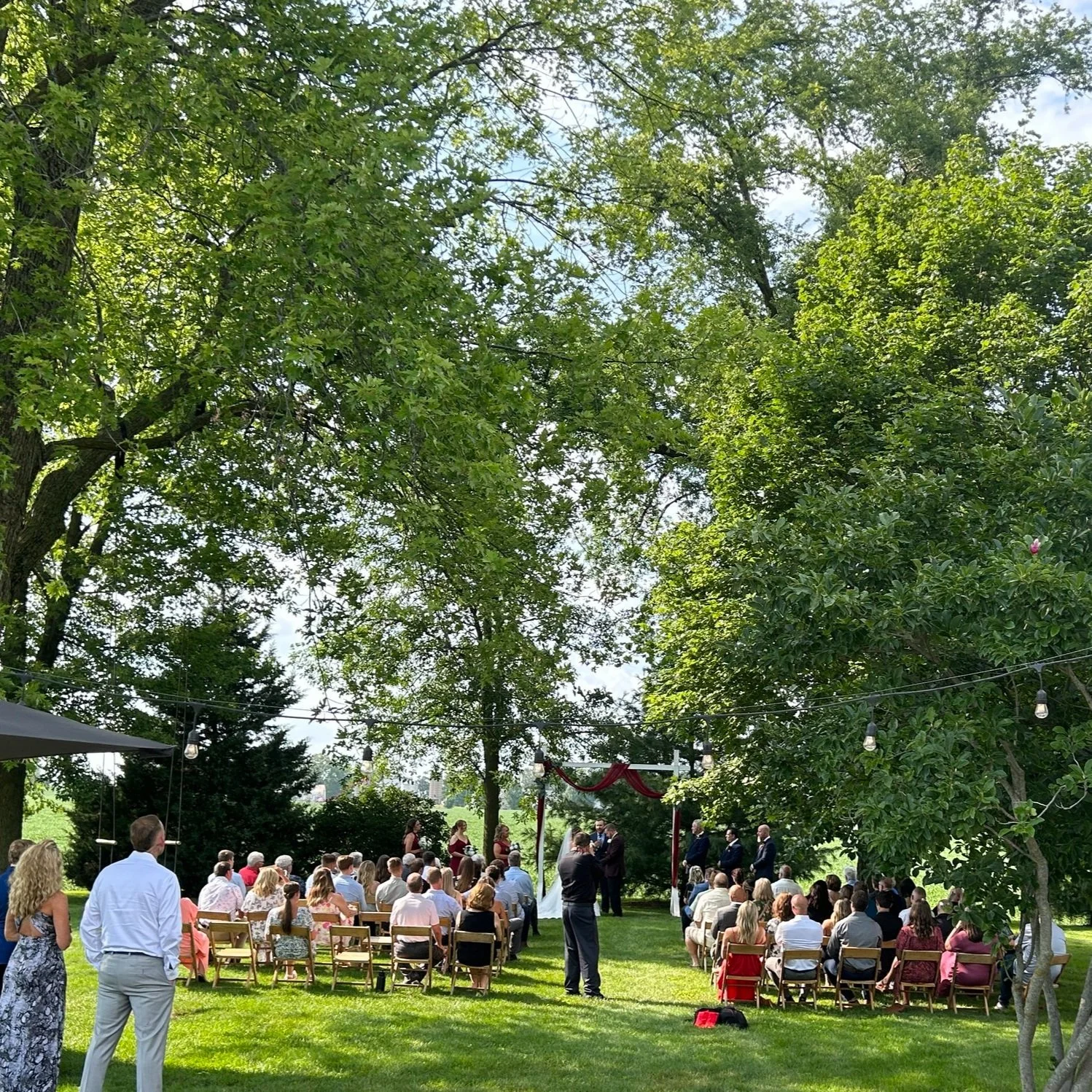 The ceremony site at Country Coach House, Burlington, IL. Country Coach House Photo