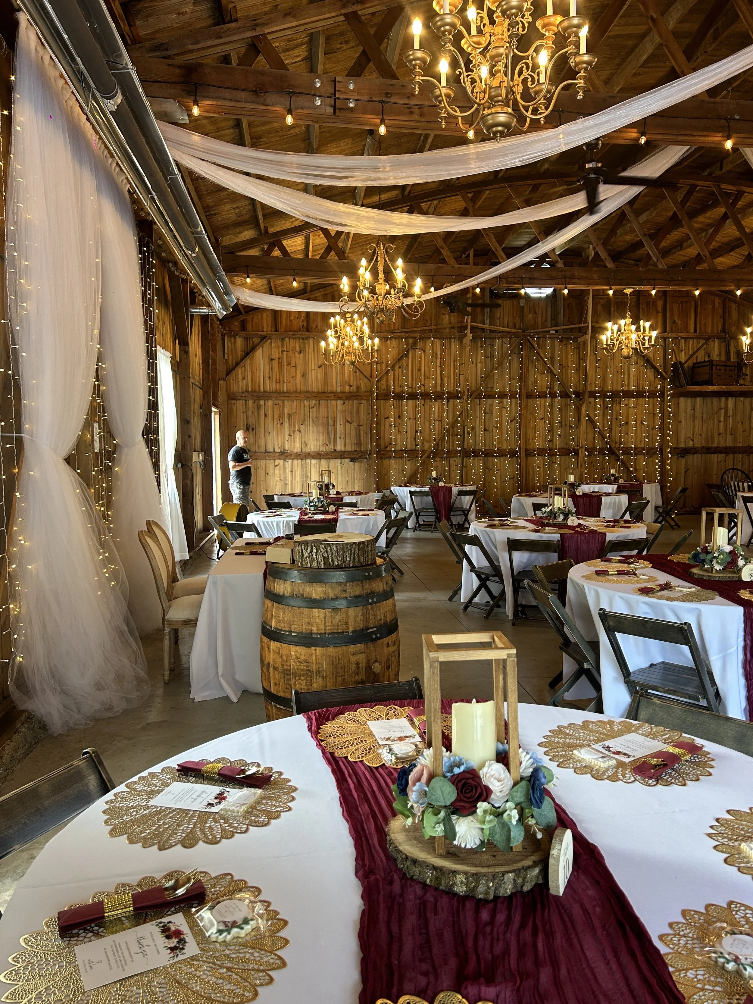 Reception space at Country Coach House, Burlington, IL. Country Coach House Photo