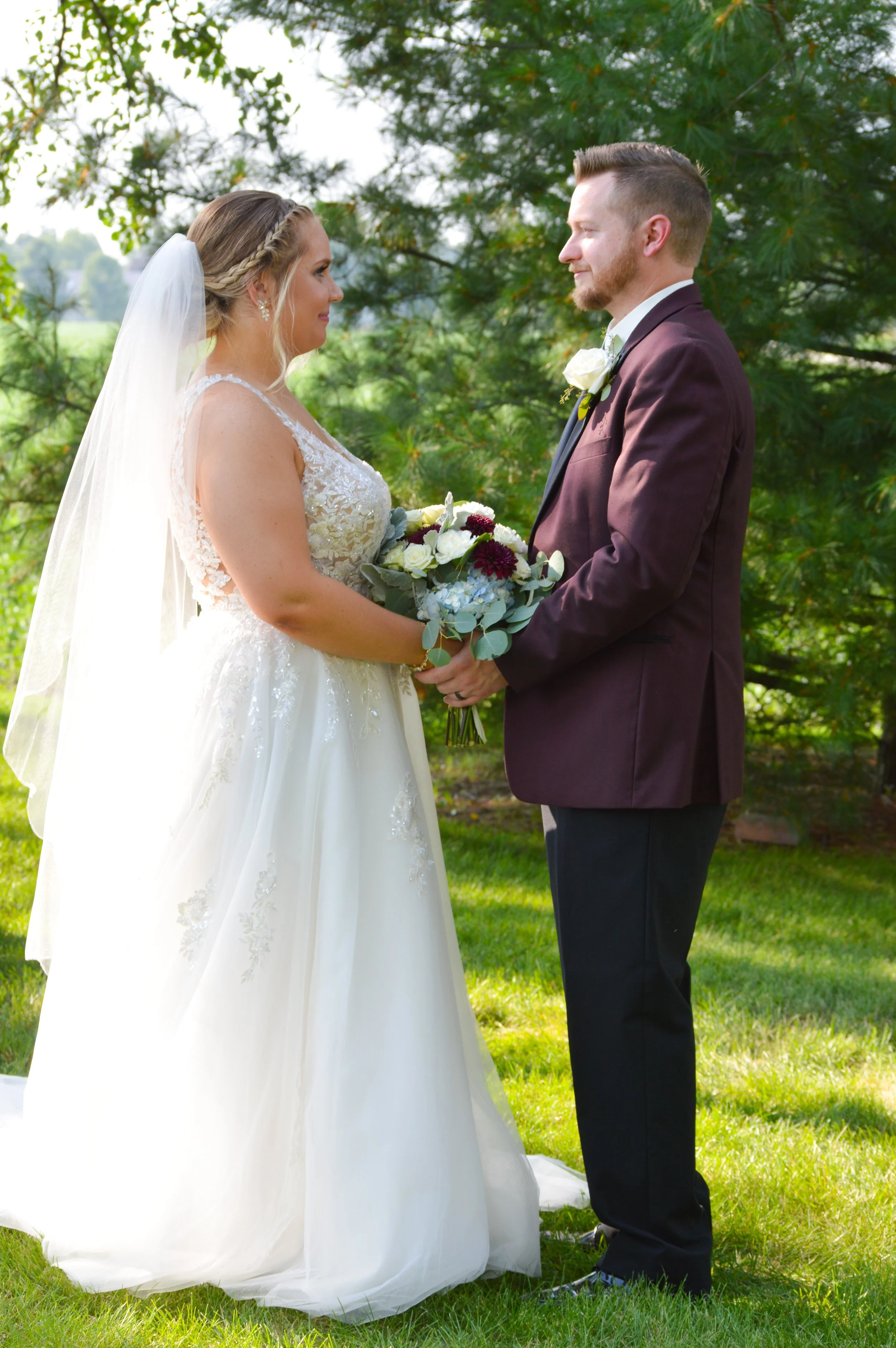 The bride and groom, Country Coach House, Burlington, IL.  Ryan Latimer Photography