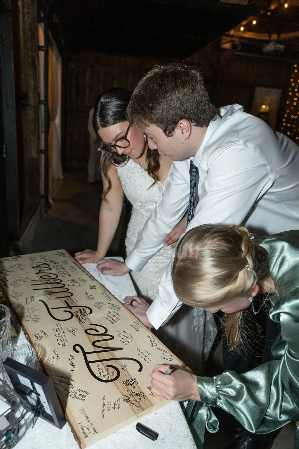 Signing the guest board at Country Coach House in Burlington, IL 