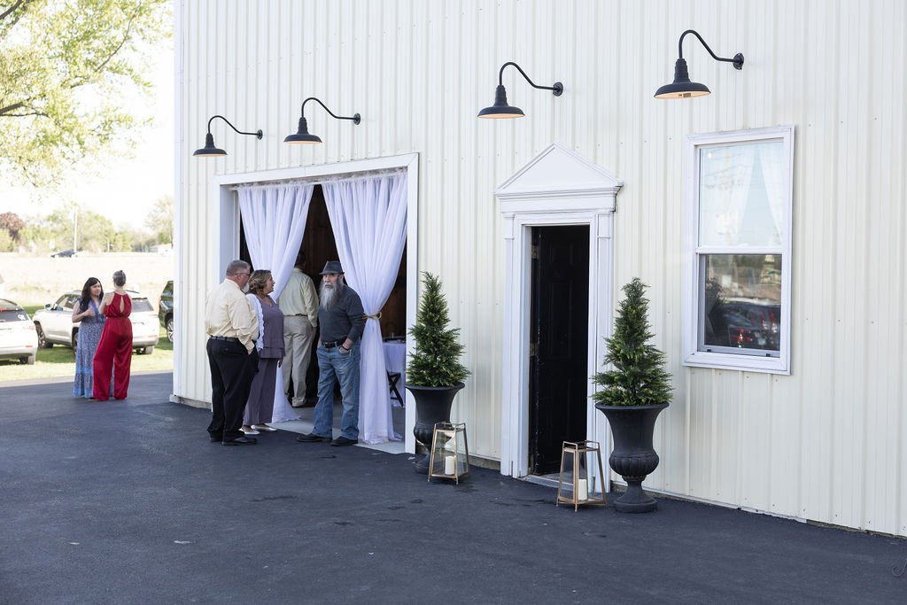Guests outside the venue at Country Coach House in Burlington, IL