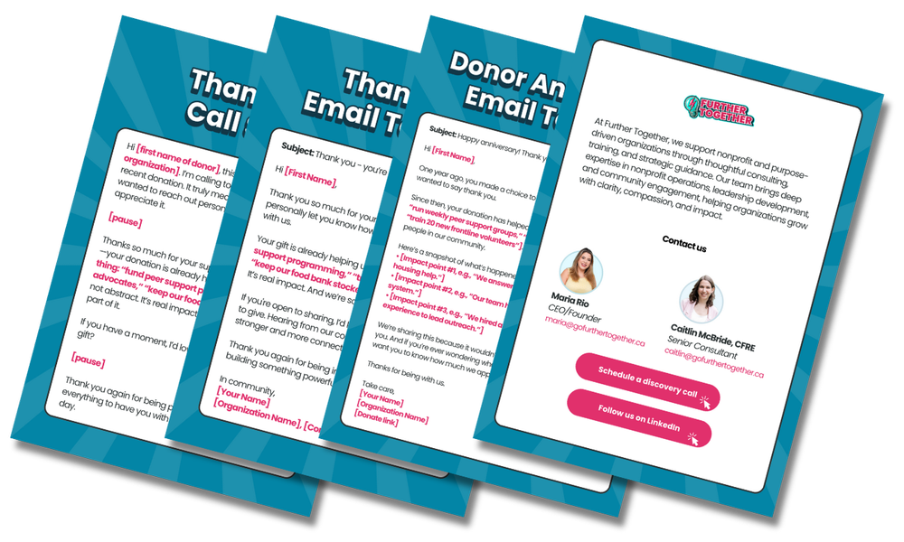 Donor Stewardship Email Templates | Further Together Fundraising