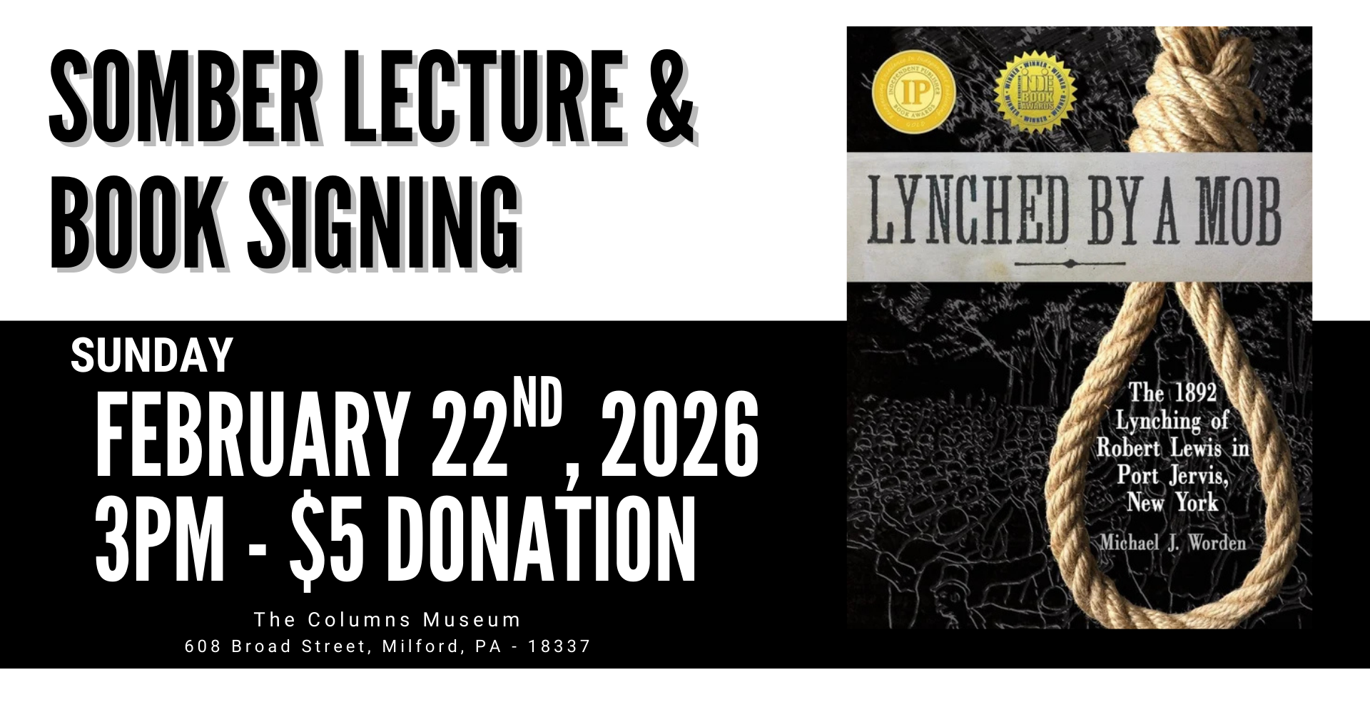 Somber Lecture &amp; Book Signing