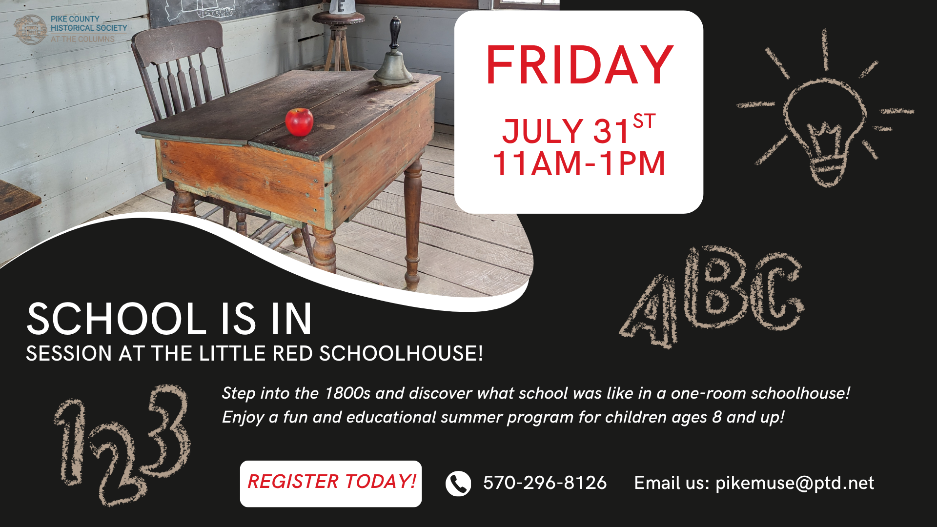School Is in Session at the Little Red Schoolhouse!