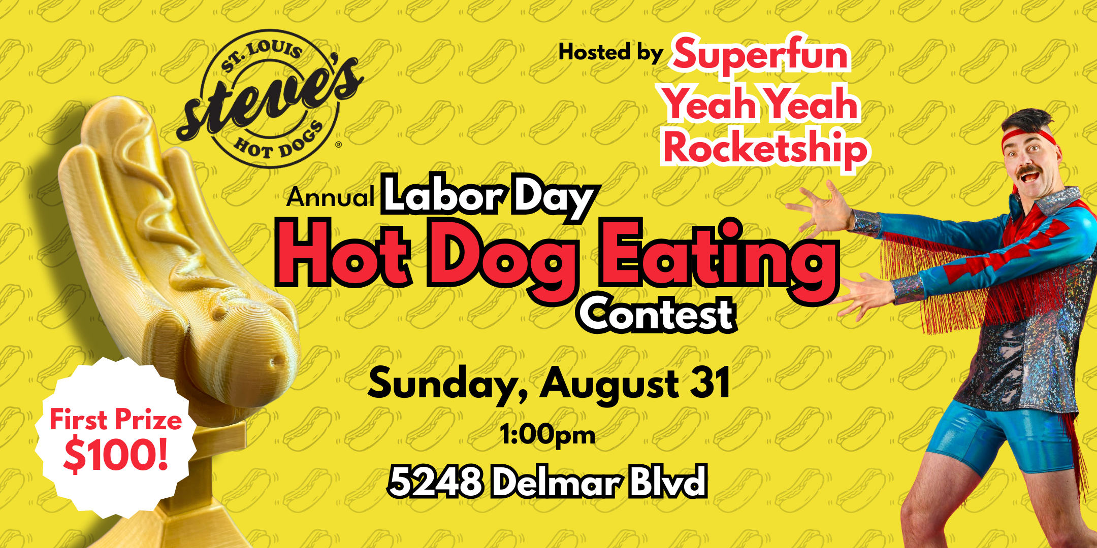 Steve’s Hot Dogs Third Annual Labor Day Hot Dog Eating Contest