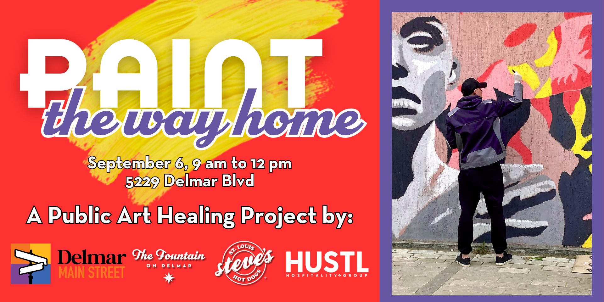 “Paint the Way Home” on Delmar September 6th