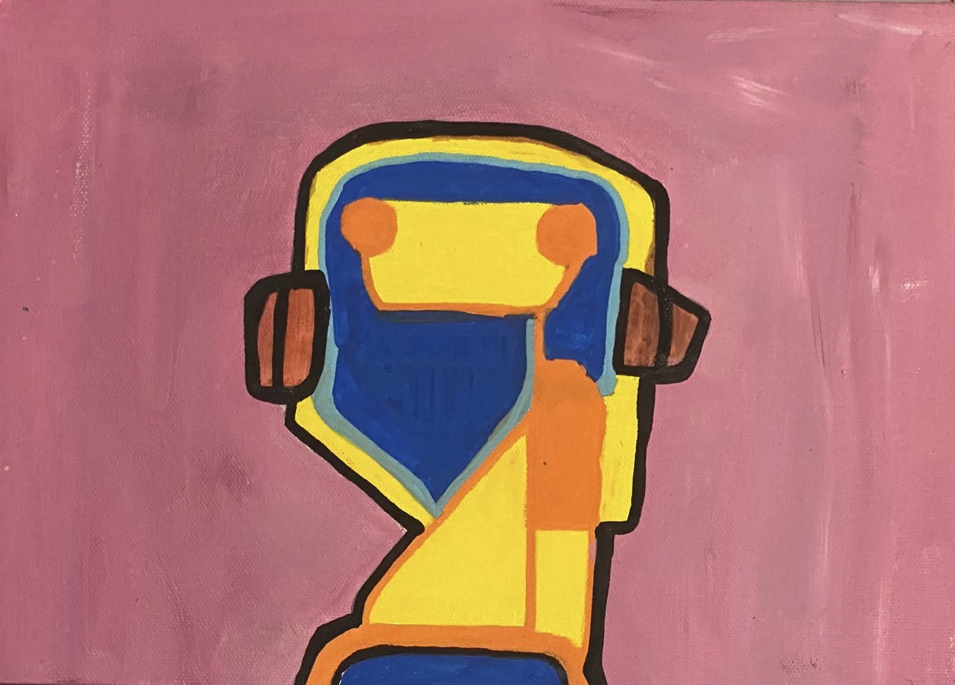 Listening to Music
21cm x 29.7cm