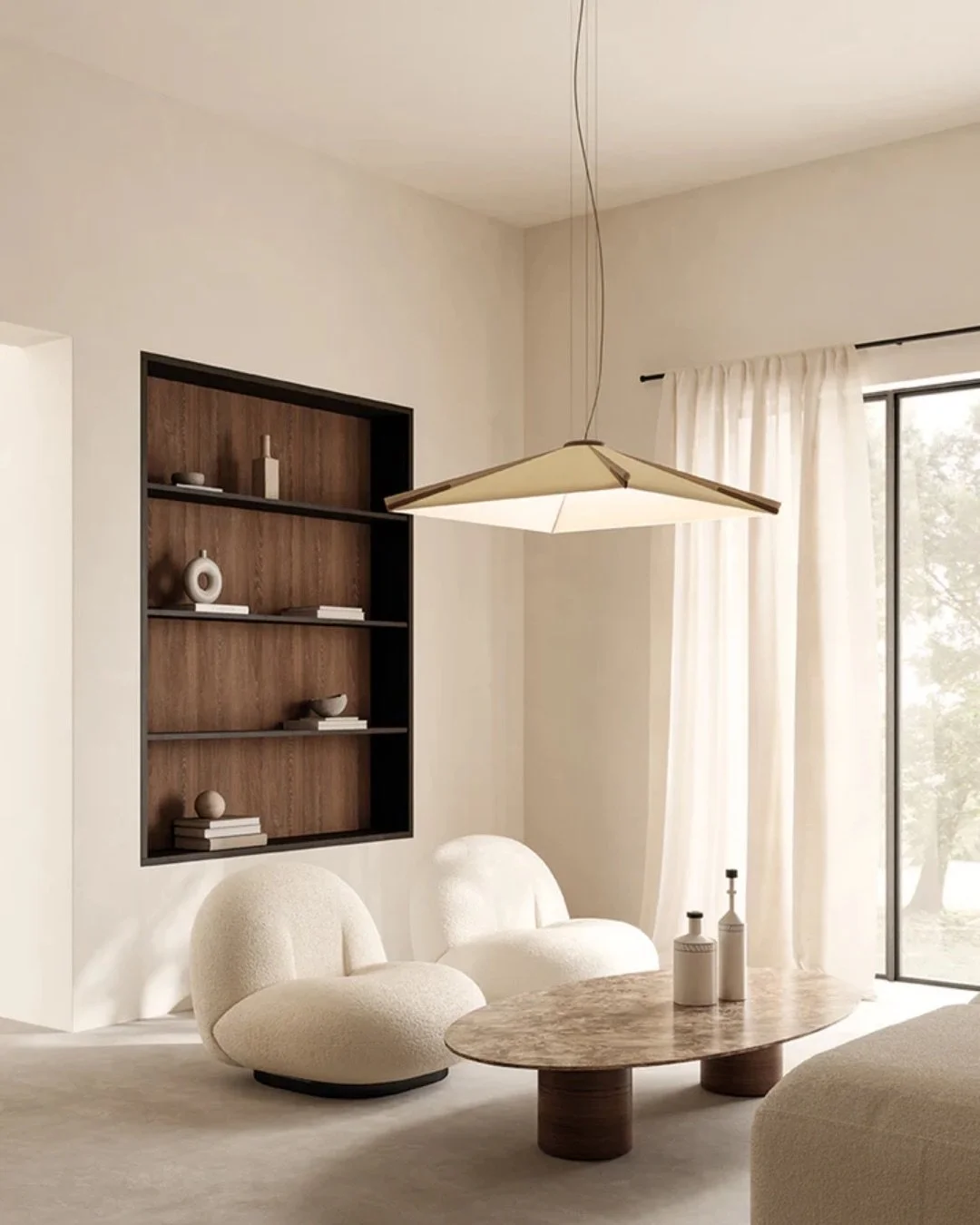 Meet Salina, an ethereal pendant light. 

#richmondlighting #axolight #pendantlights #italianlighting #fabriclighting