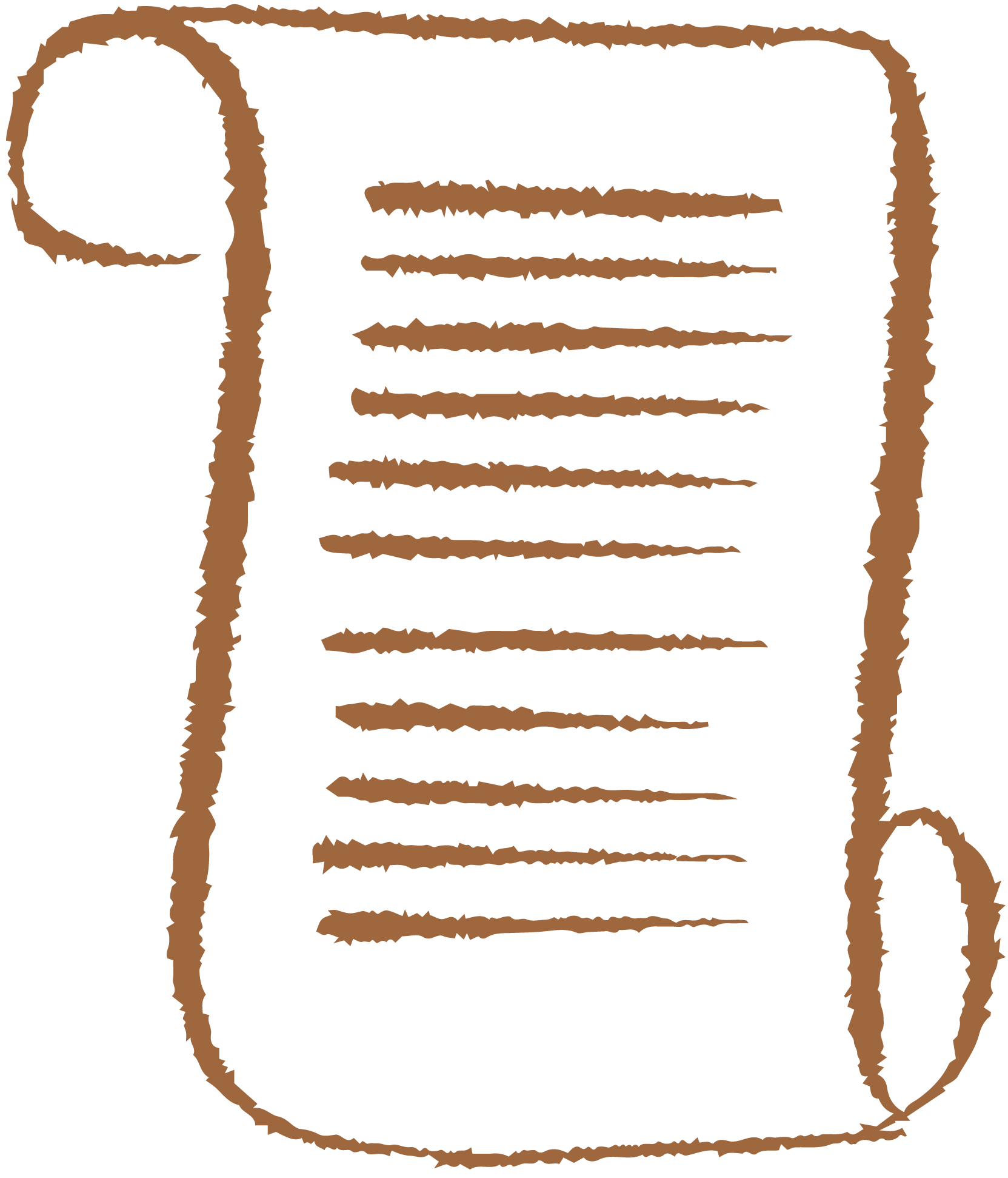 Drawing of a paper bag with the words "Thank You" written on it.