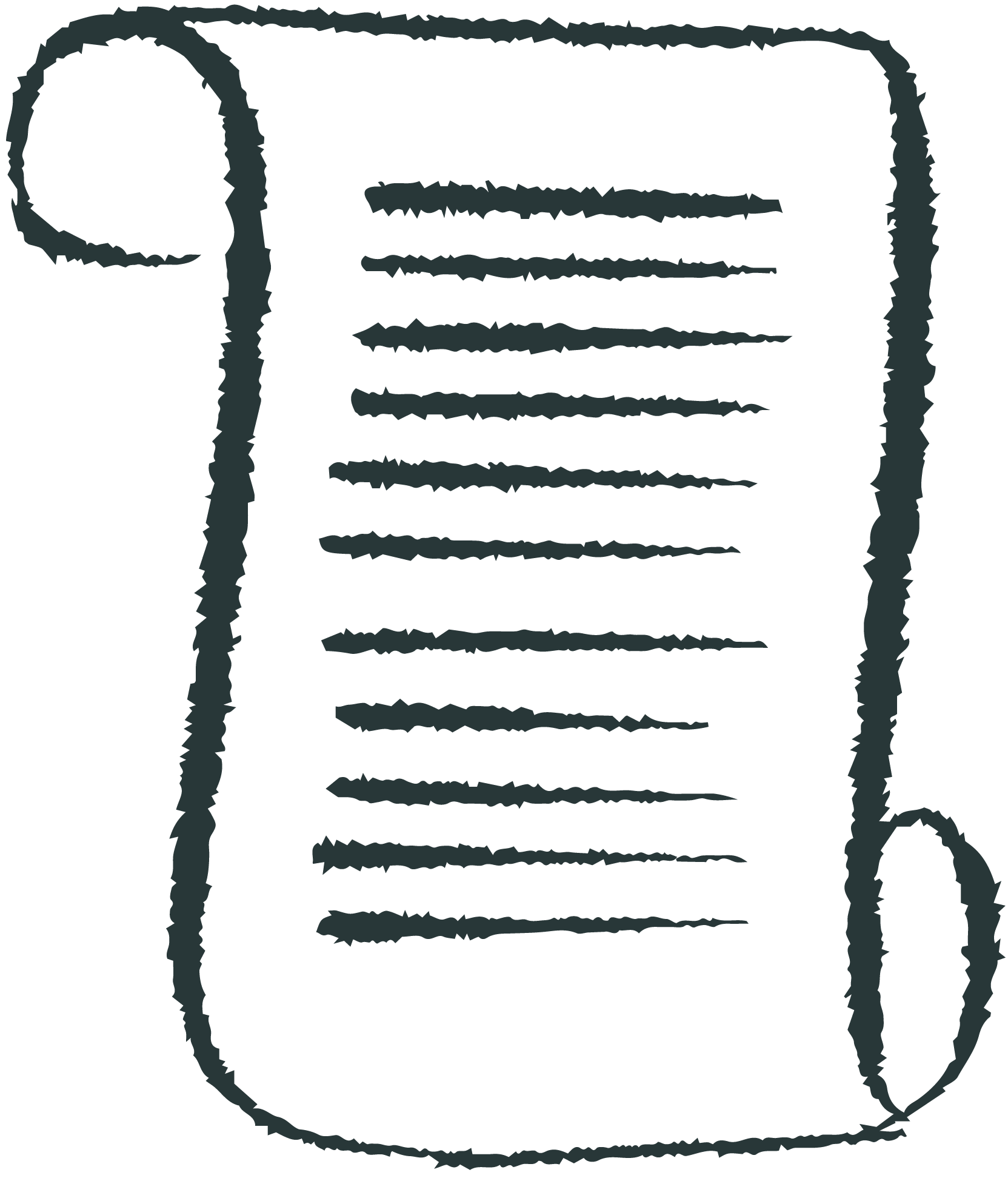Illustration of a ruler in the shape of a measuring tape, with measurements marked along its length.