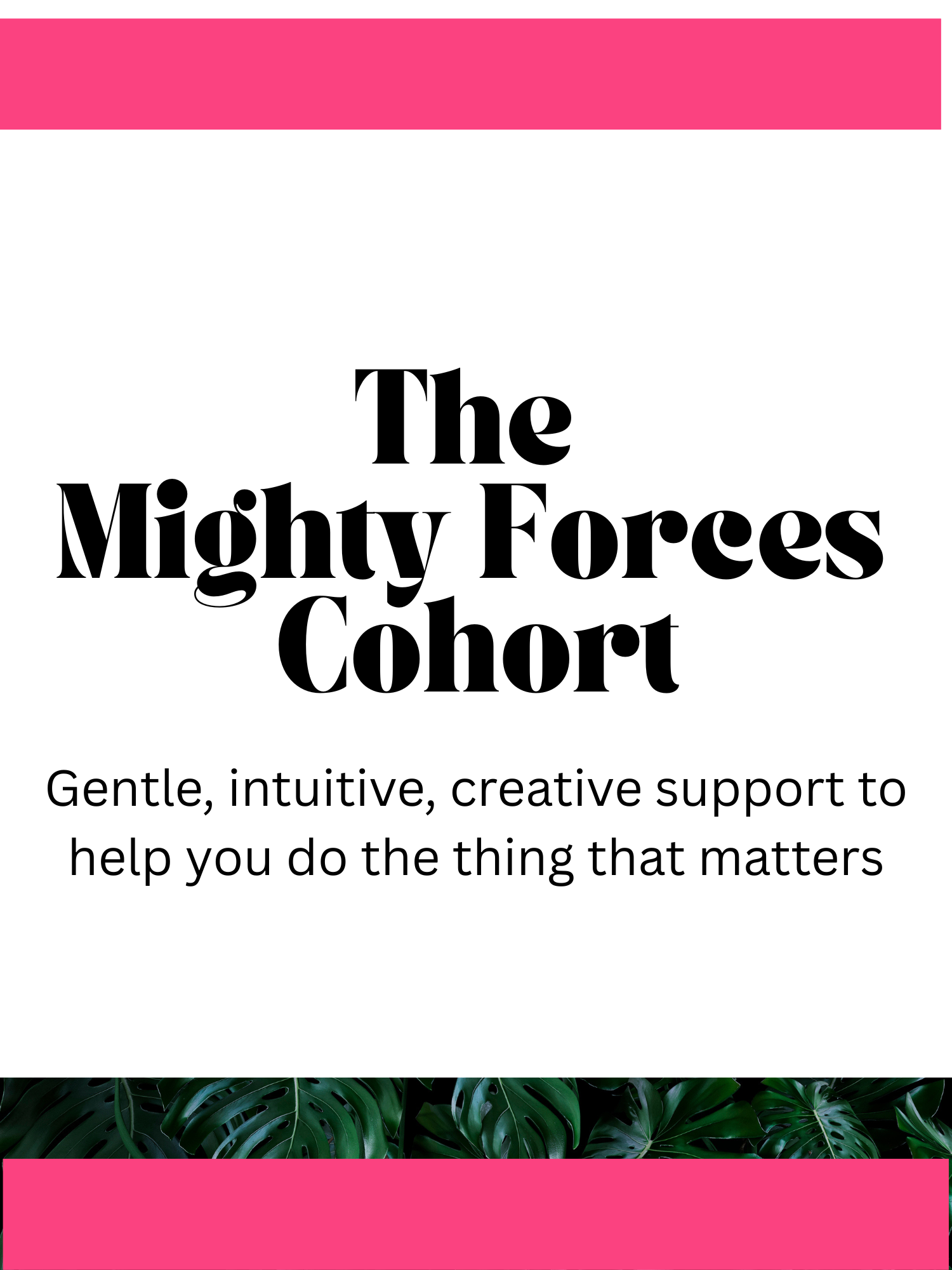 Mighty Forces Cohort