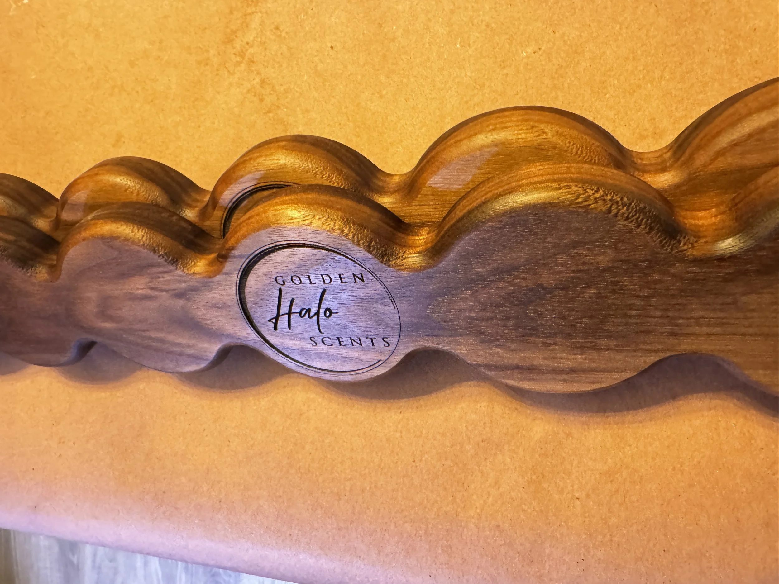 Candle Holder. Made for Kiara to display her wonderful products at a Farmers Market near you!
