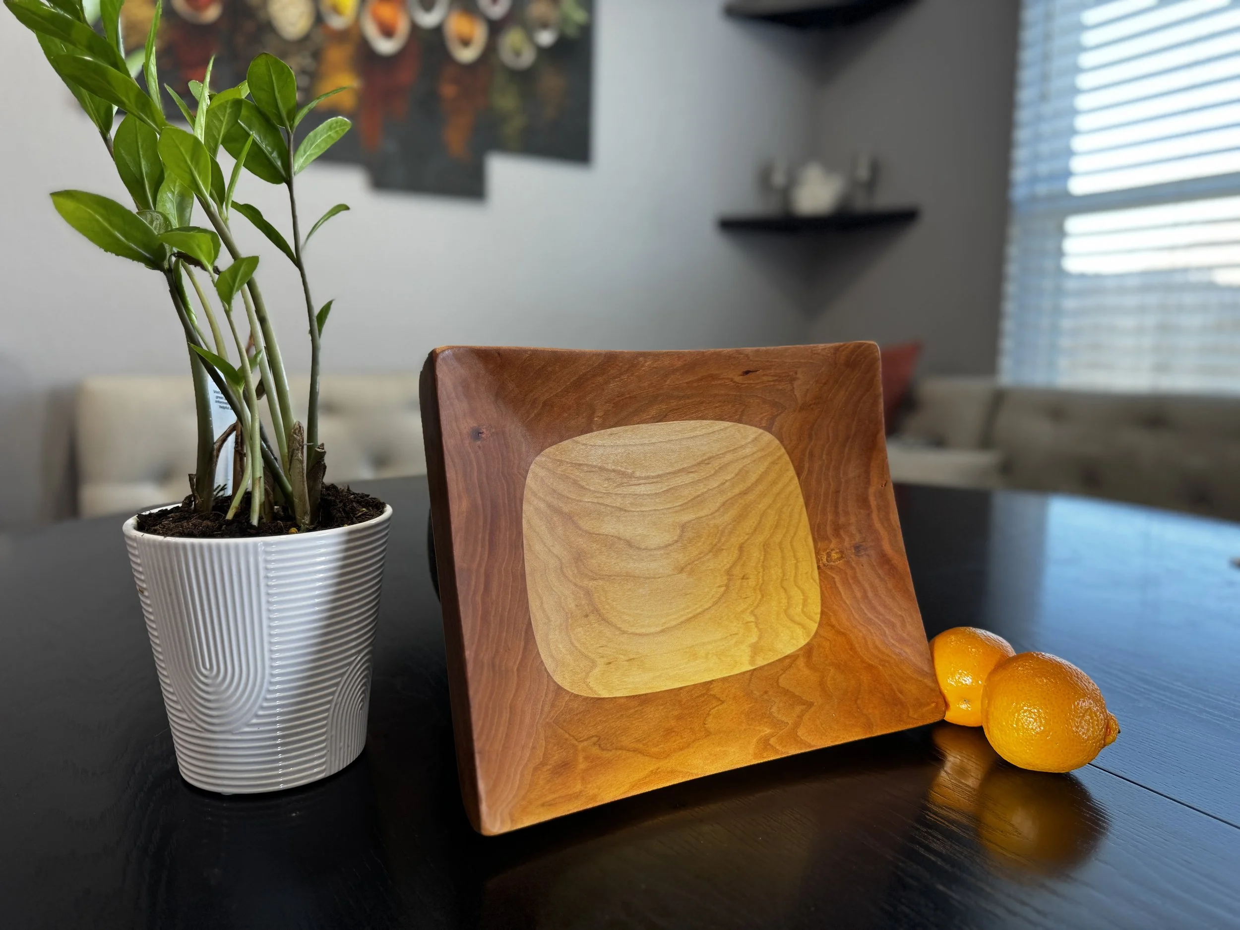 Confluence Bowl — Oak & Cherry | No. 1