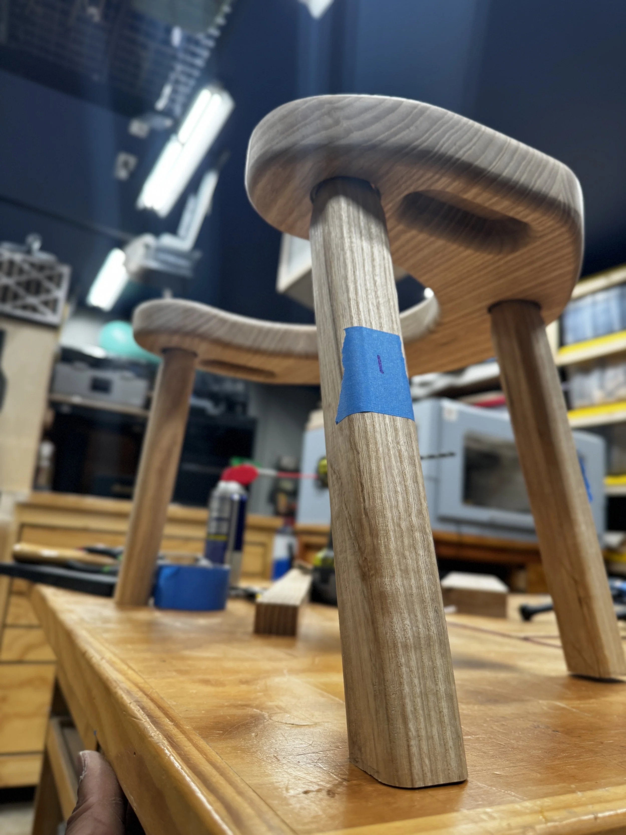Birthing Stool. Built for Niesha, an awesome Doula who assists her clients through pre-birth education, birth, and post-birth care.