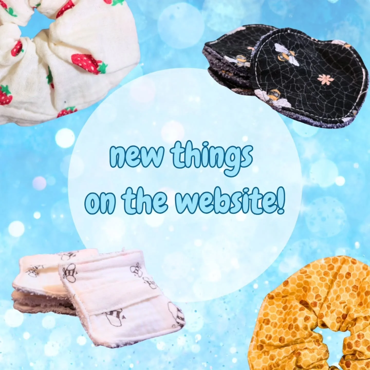 some new little things are now available on the shop! 🎉💕

✨ mini face wipes ✨
100% cotton and/or double gauze, featuring a neat strap for more ease of use and for air drying 
perf for everyday use and cleaning corners while doing makeup! 

✨ scrunc